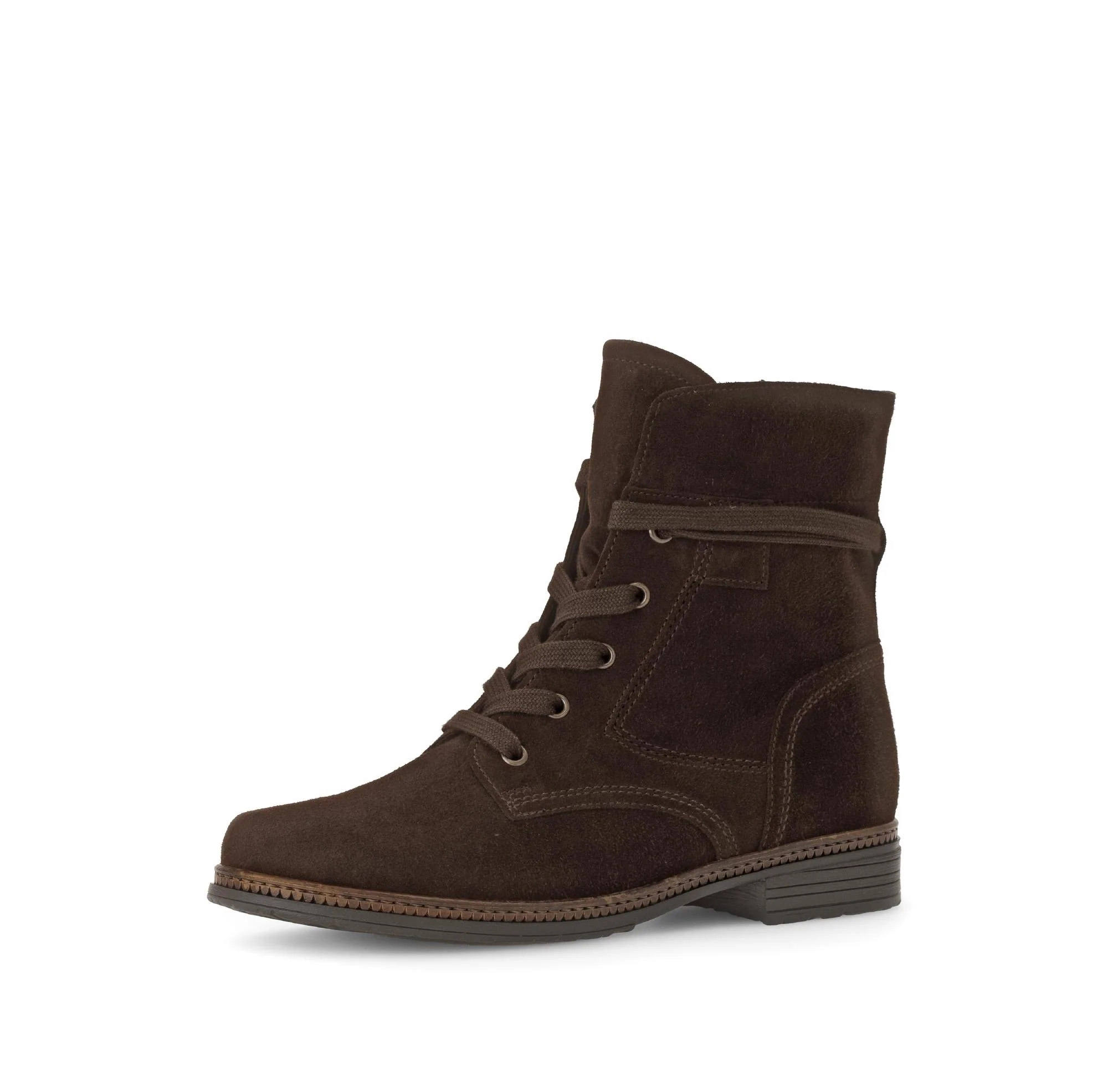 Bottines à lacets marron en cuir - Image 6