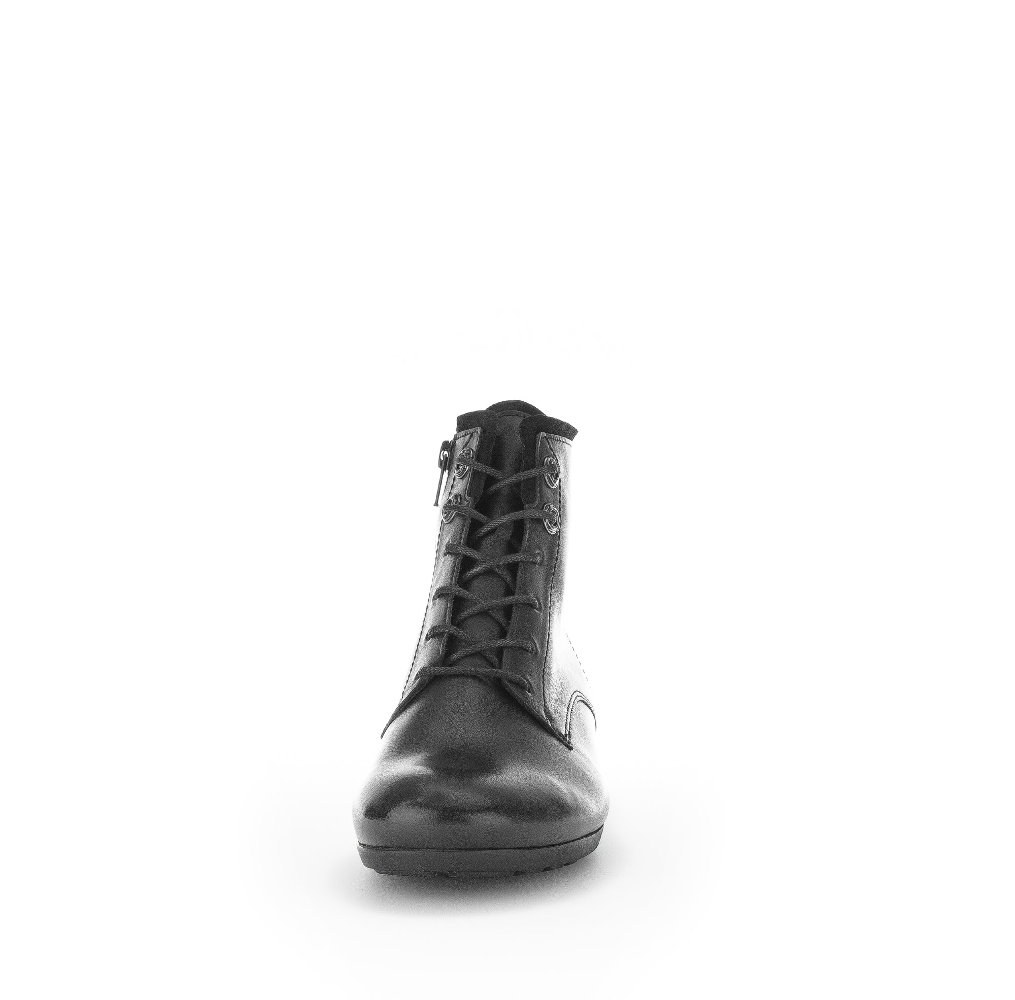 Bottines à lacets noires en combinaison cuirs - Image 4