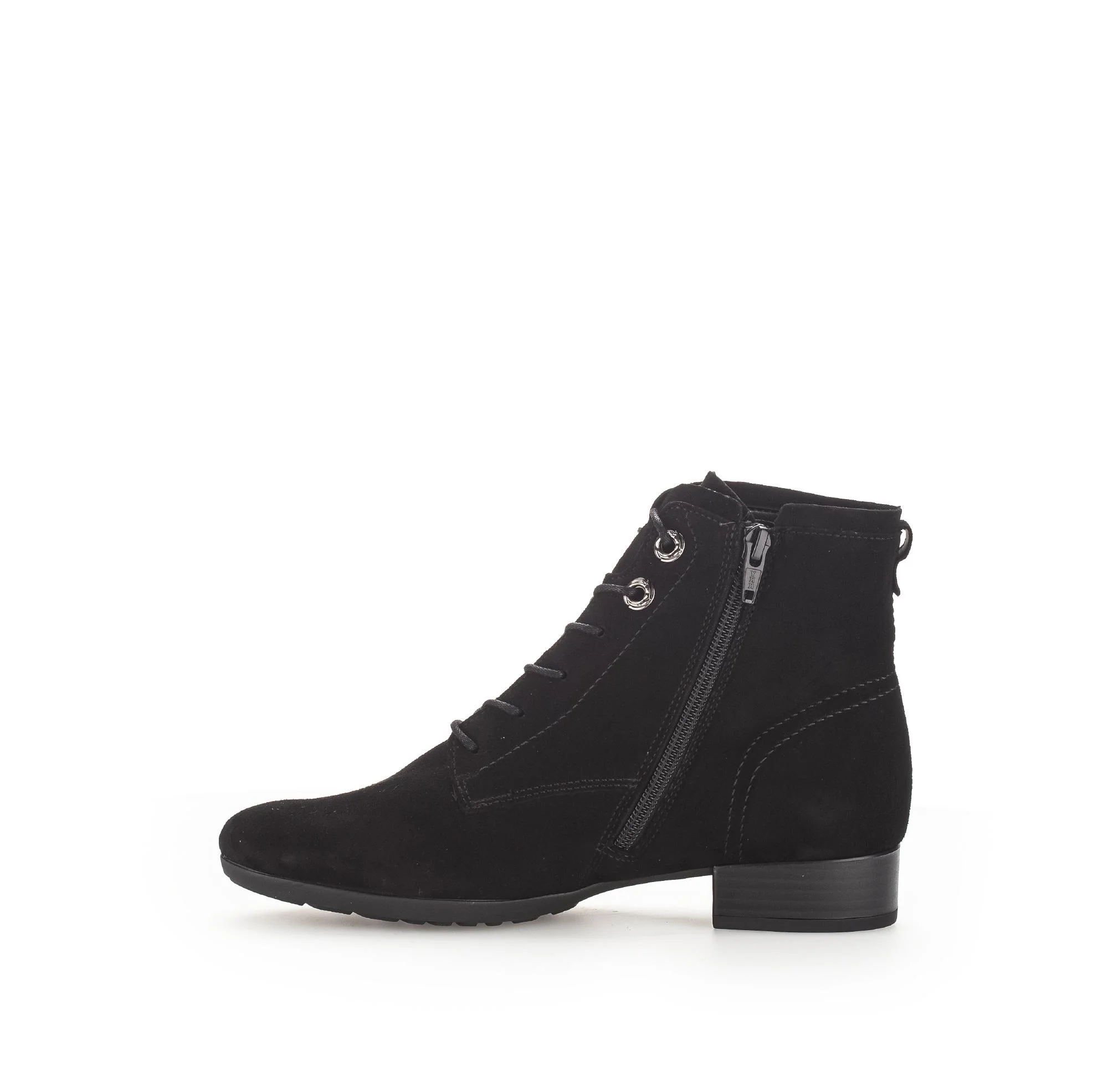 Bottines à lacets noires en cuir - Image 2