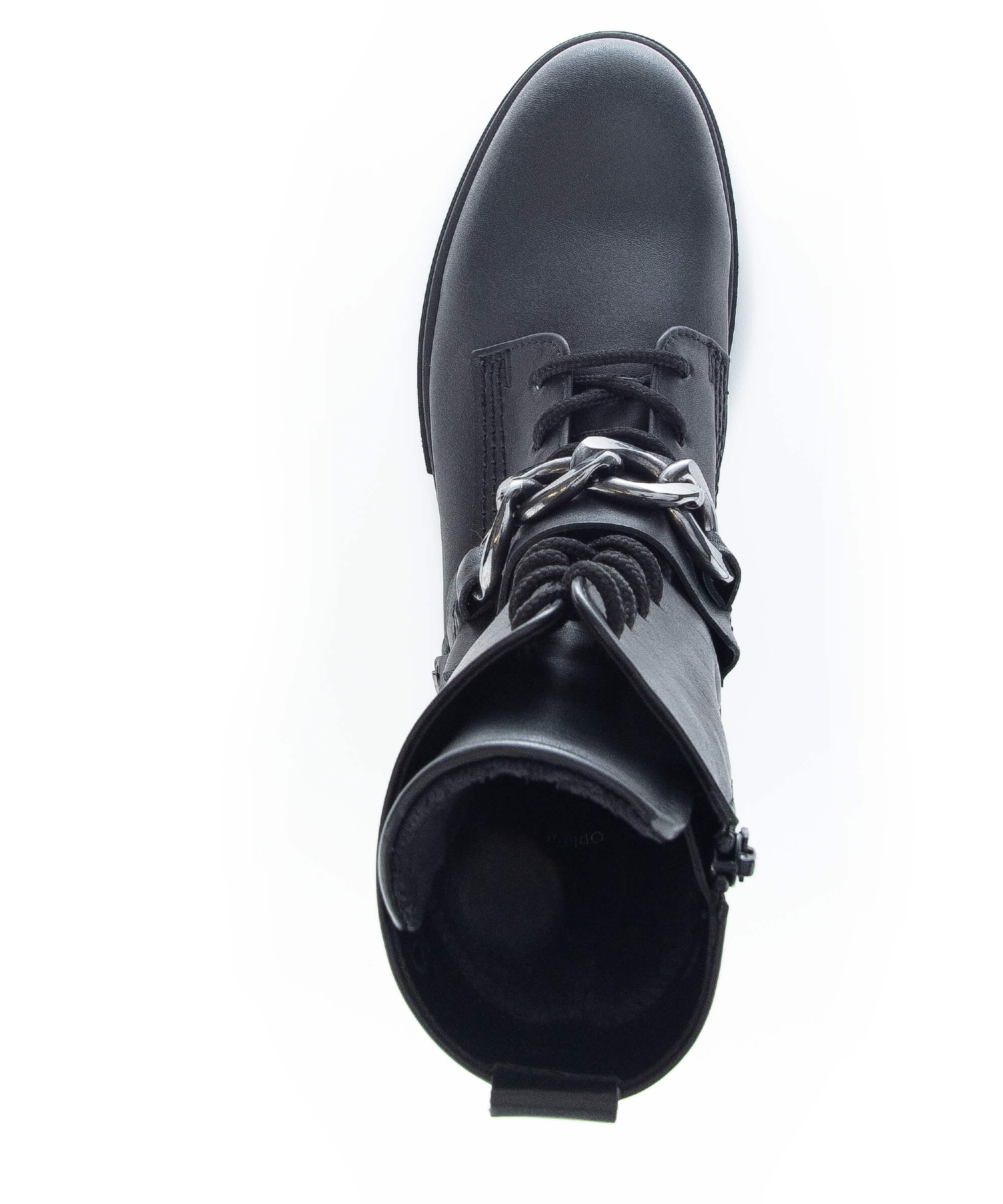 Bottines à lacets noires en cuir - Image 4