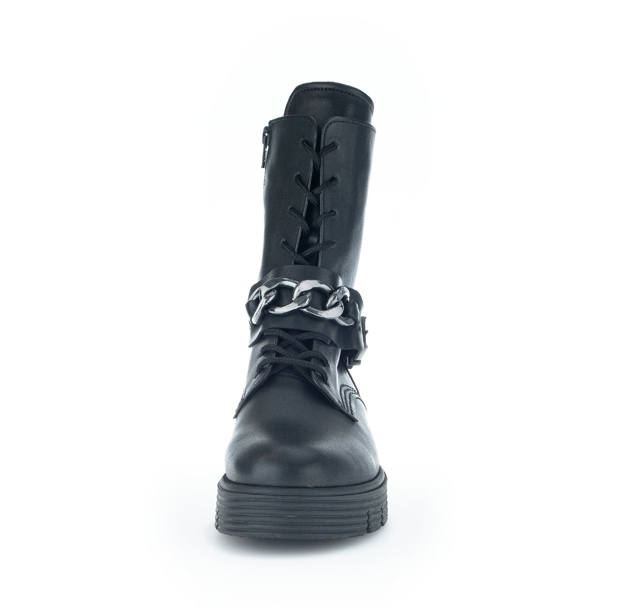 Bottines à lacets noires en cuir - Image 5