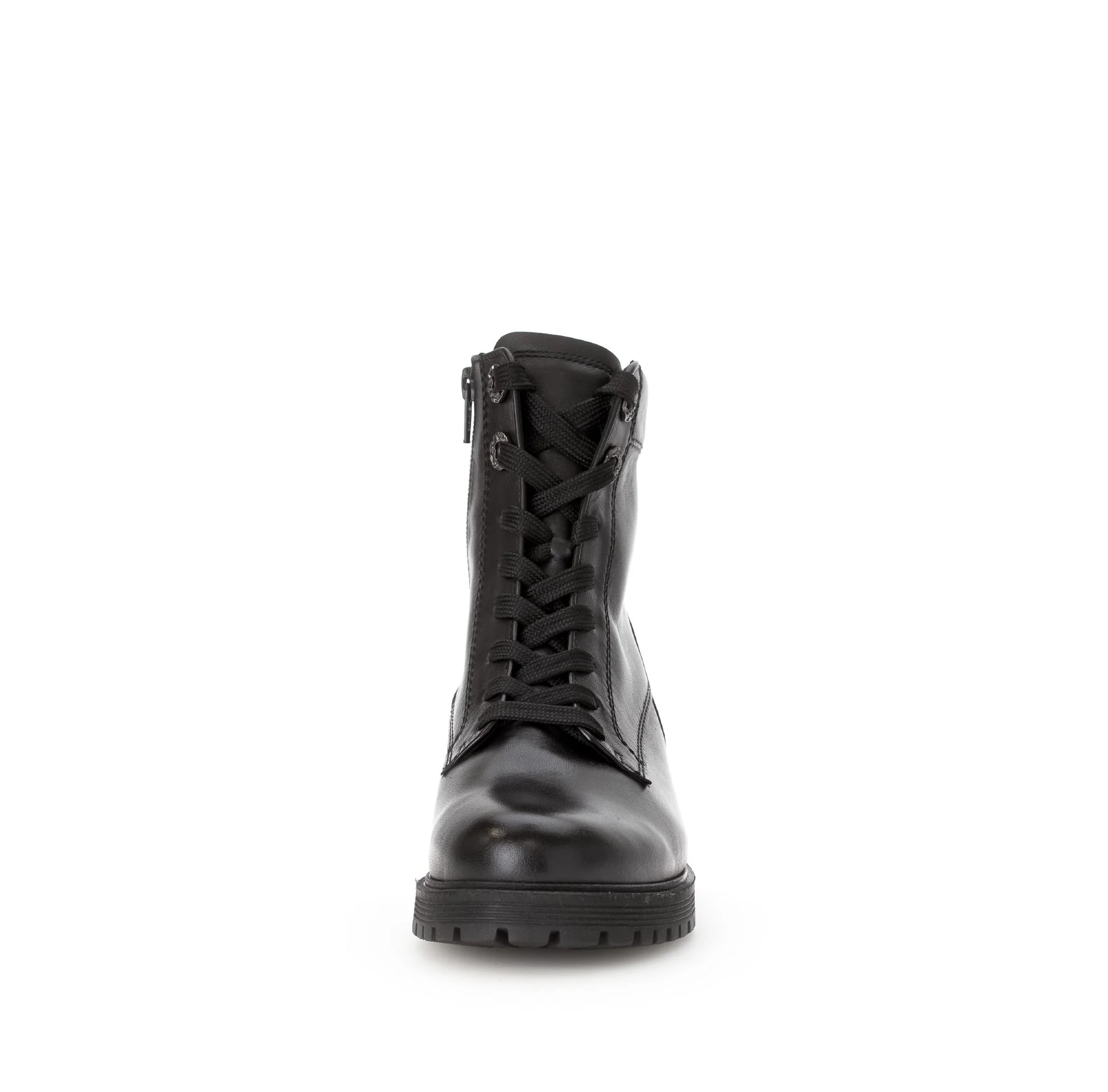Bottines à lacets noires en cuir lisse - Image 5