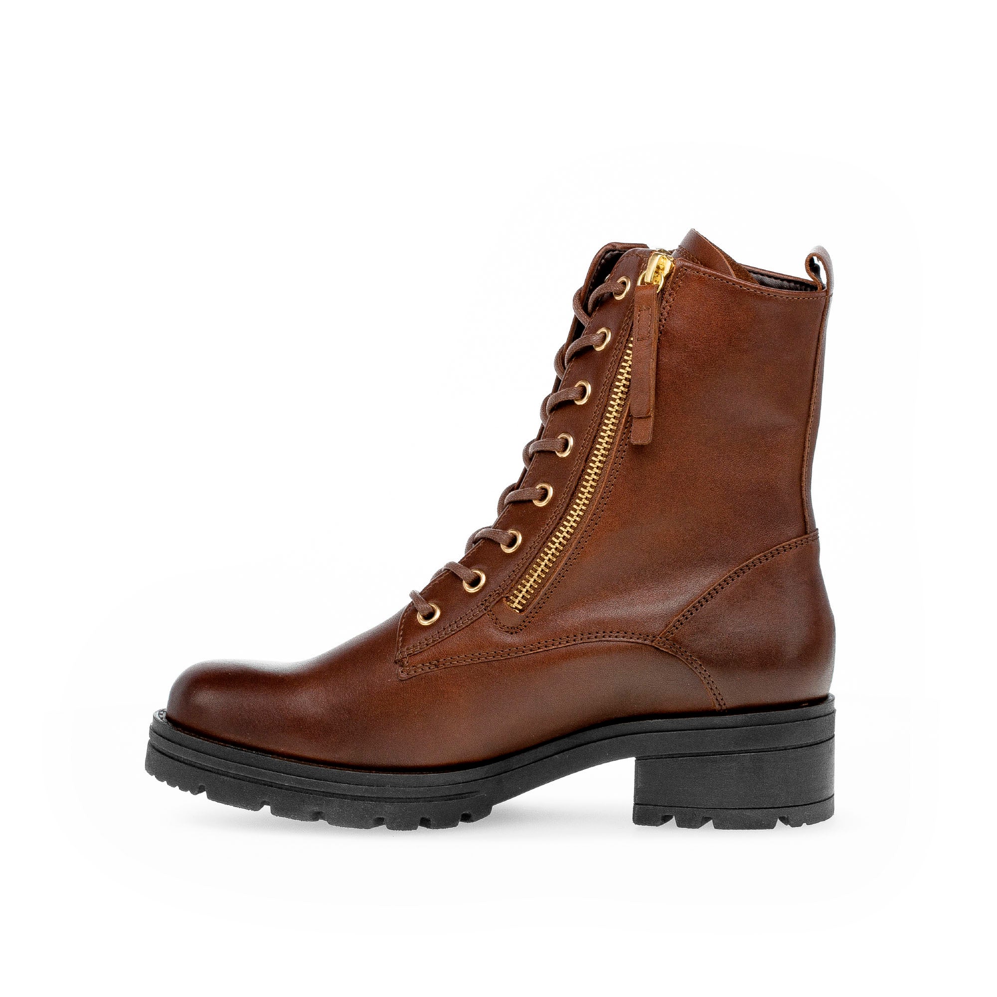 Bottines à lacets sattel en cuir lisse - Image 2