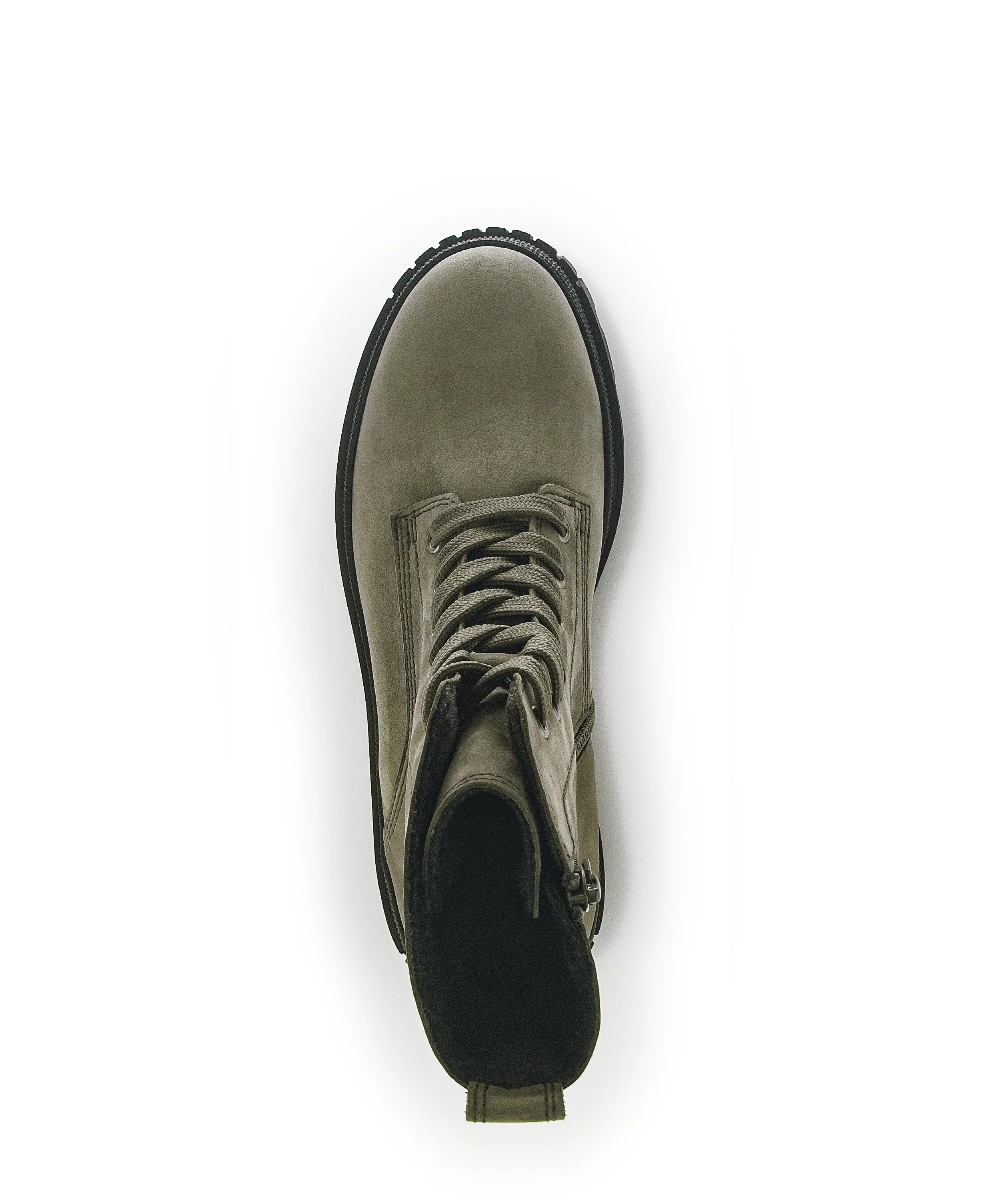 Bottines à lacets vertes en nubuck - Image 4