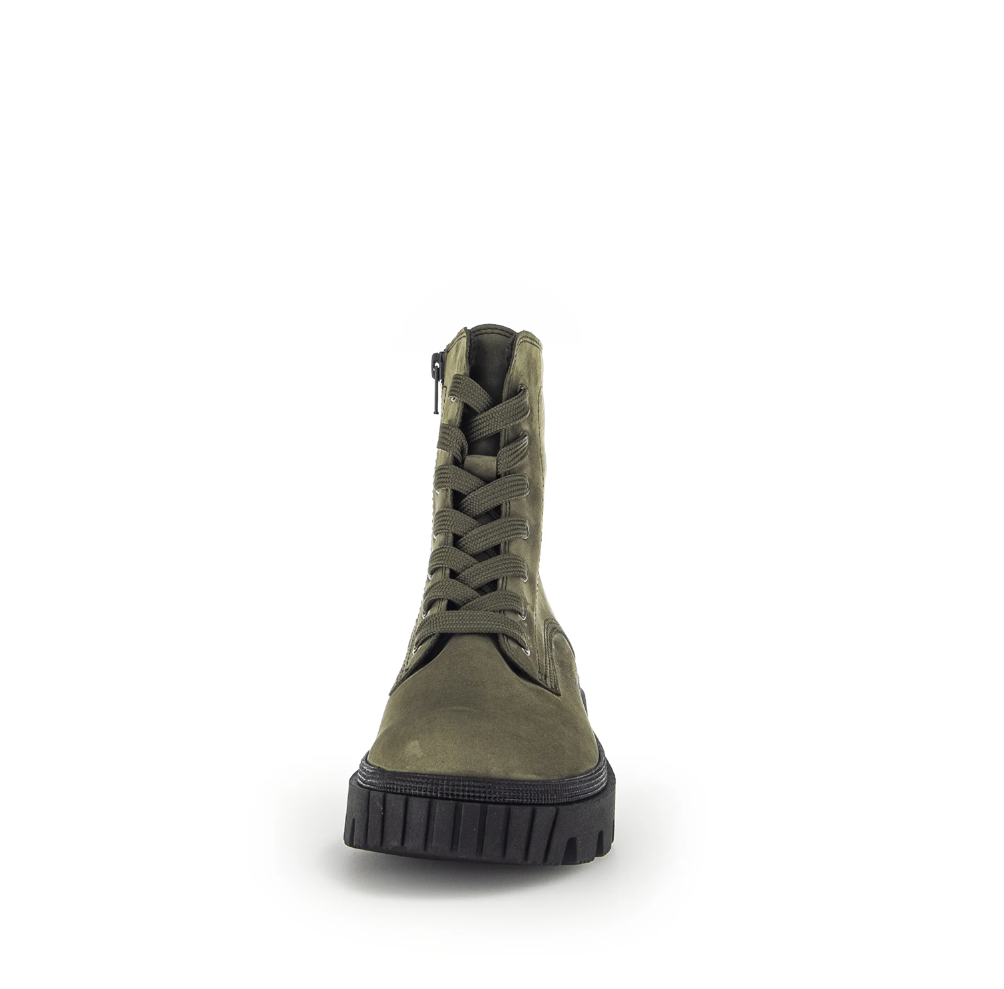 Bottines à lacets vertes en nubuck - Image 5