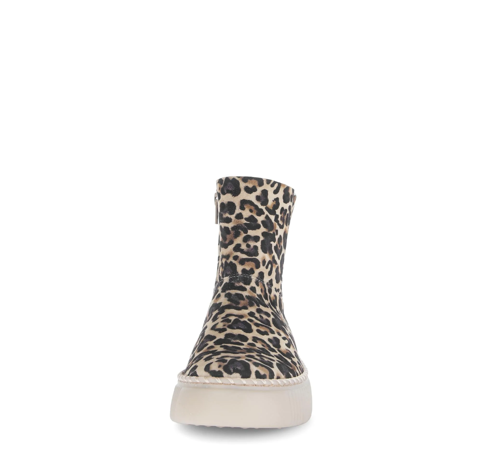 Bottines beiges en cuir - Image 5