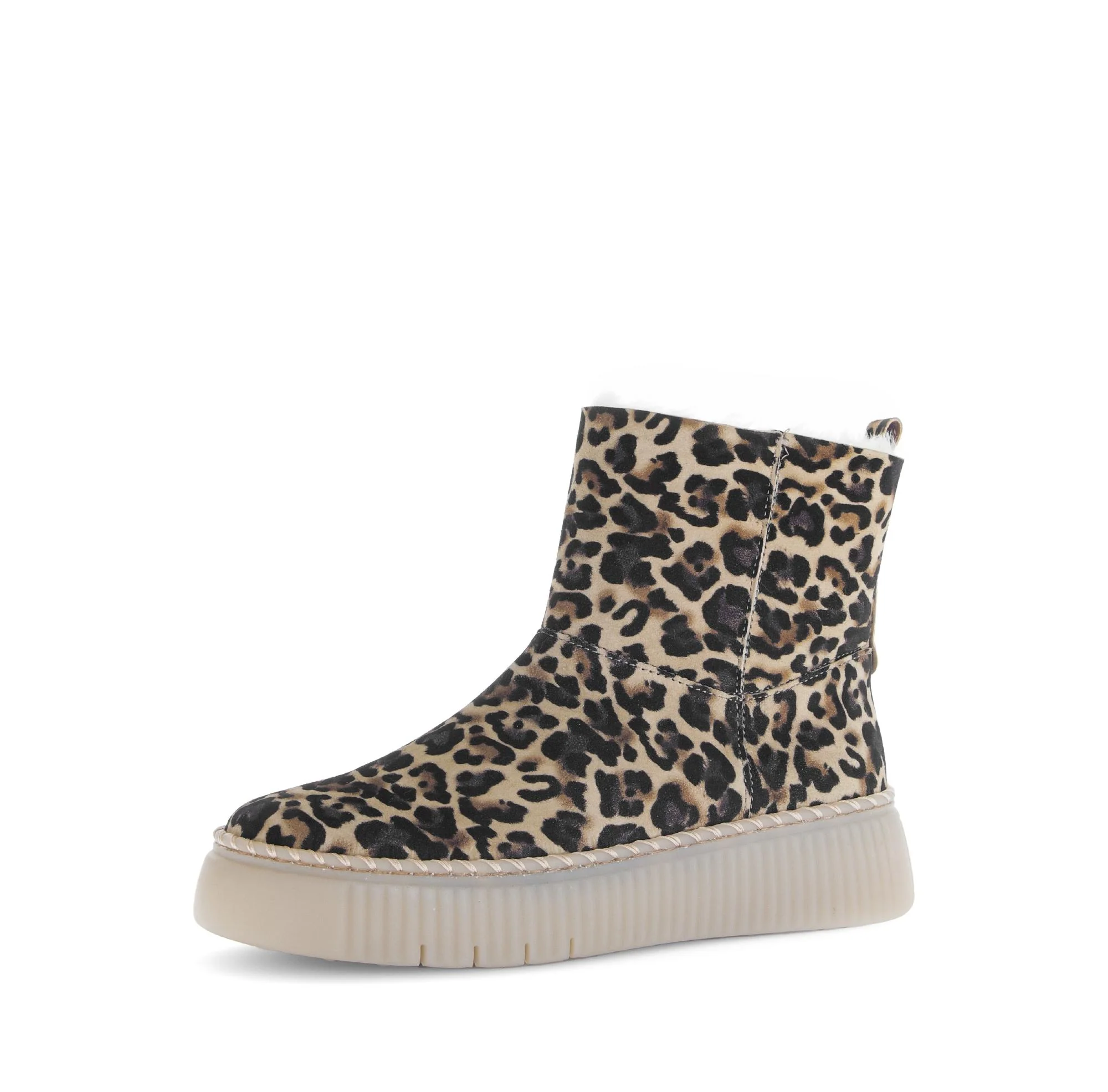 Bottines beiges en cuir - Image 6