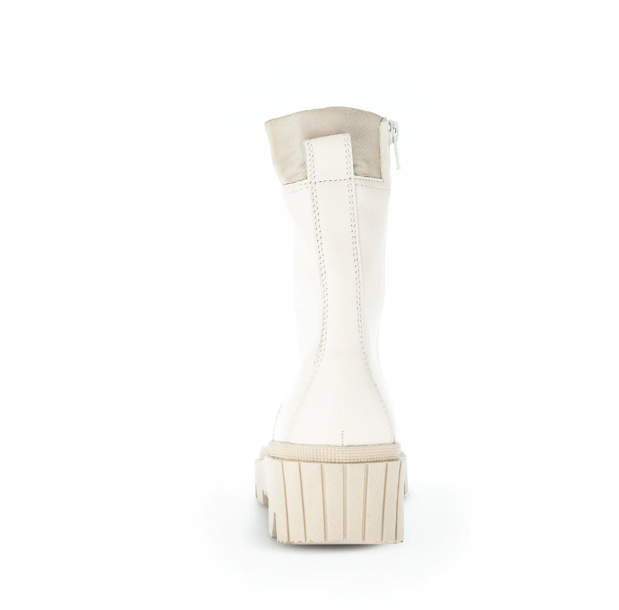 Bottines beiges en cuir - Image 4