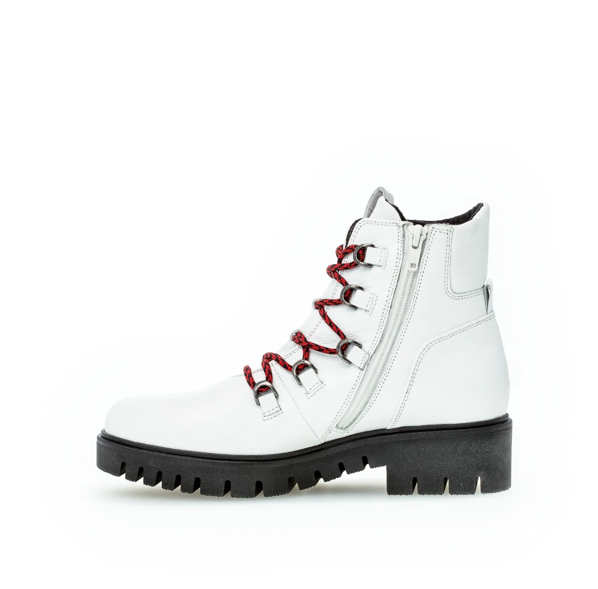Bottines blanches en cuir - Image 2