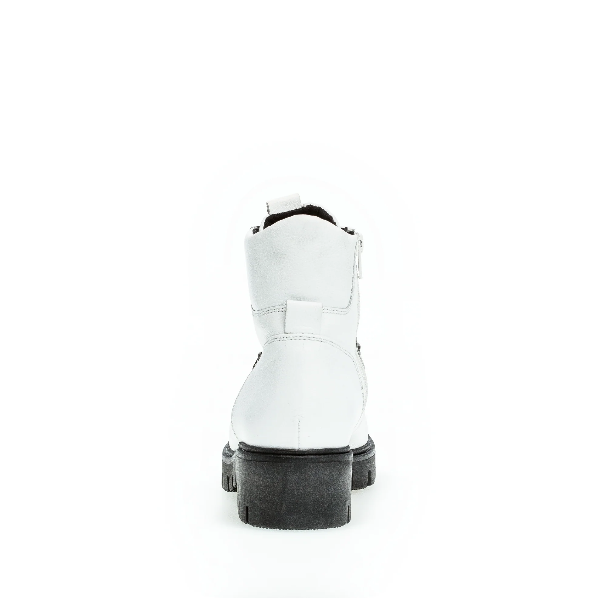 Bottines blanches en cuir - Image 3