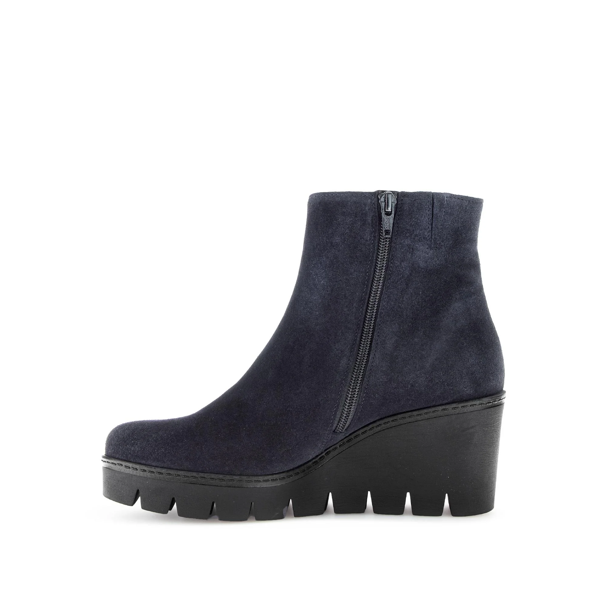 Bottines compensées bleues en Nubuck - Image 2