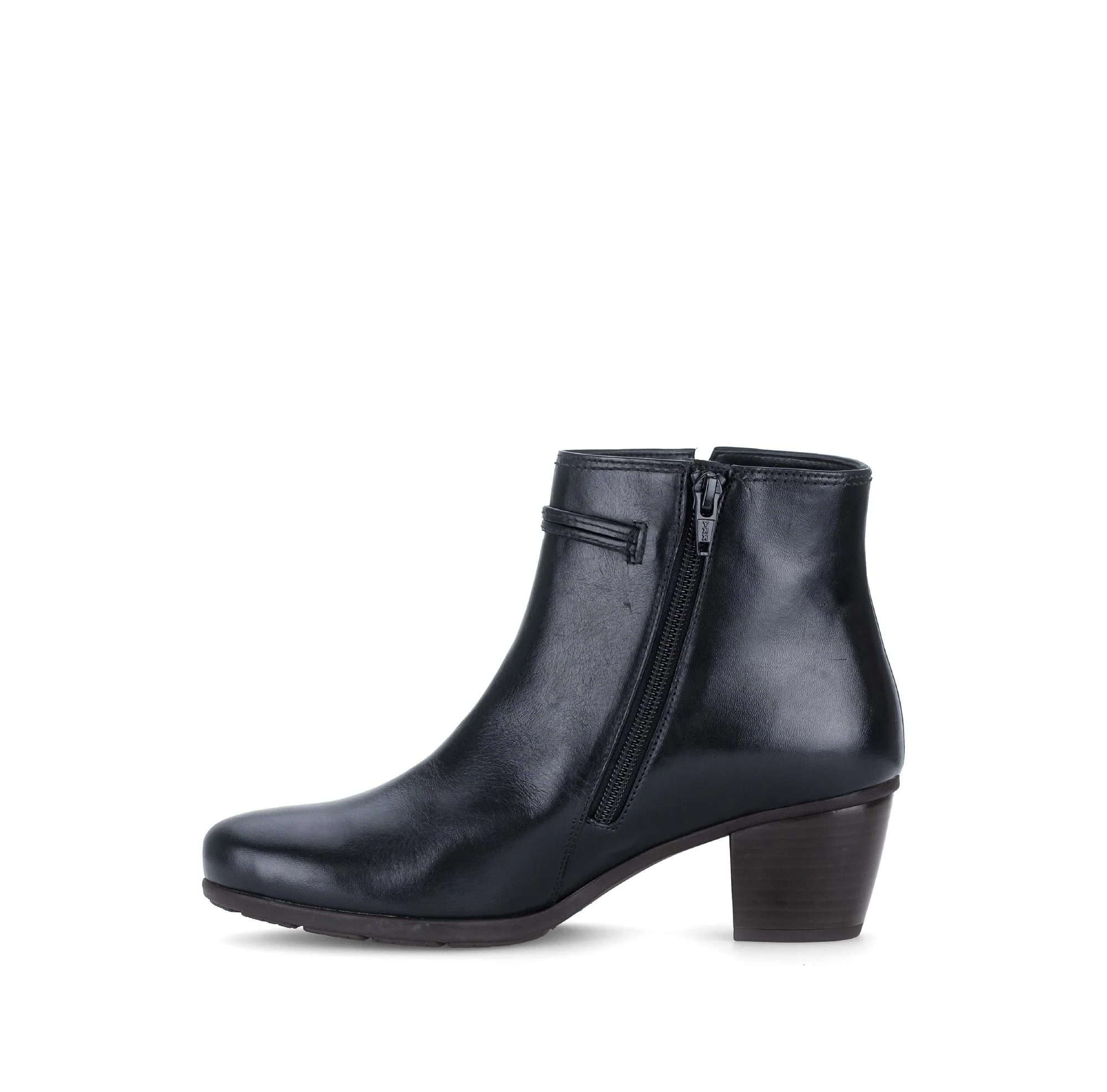 Bottines bleues en cuir lisse - Image 2