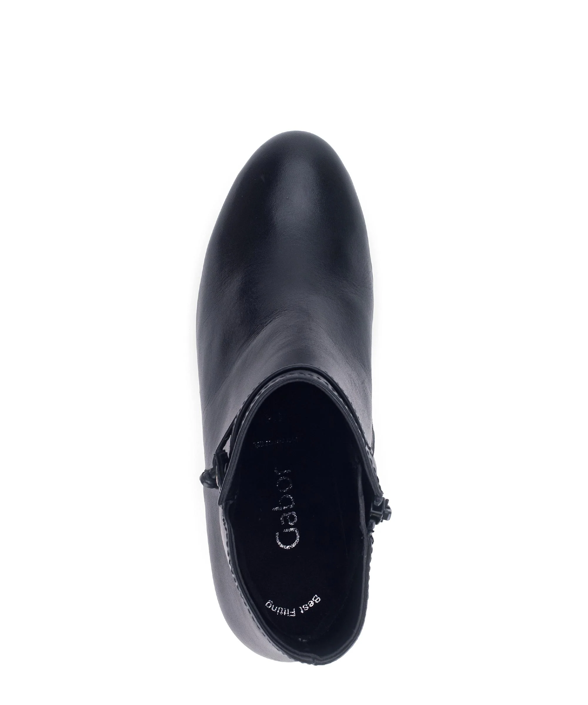 Bottines bleues en cuir lisse - Image 3