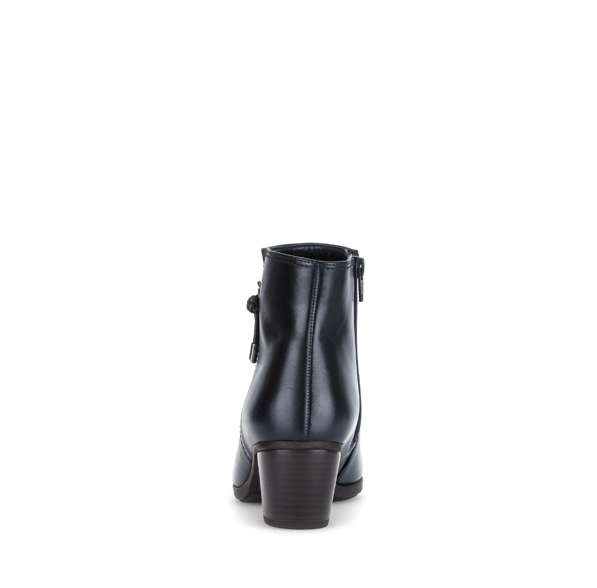 Bottines bleues en cuir lisse - Image 4