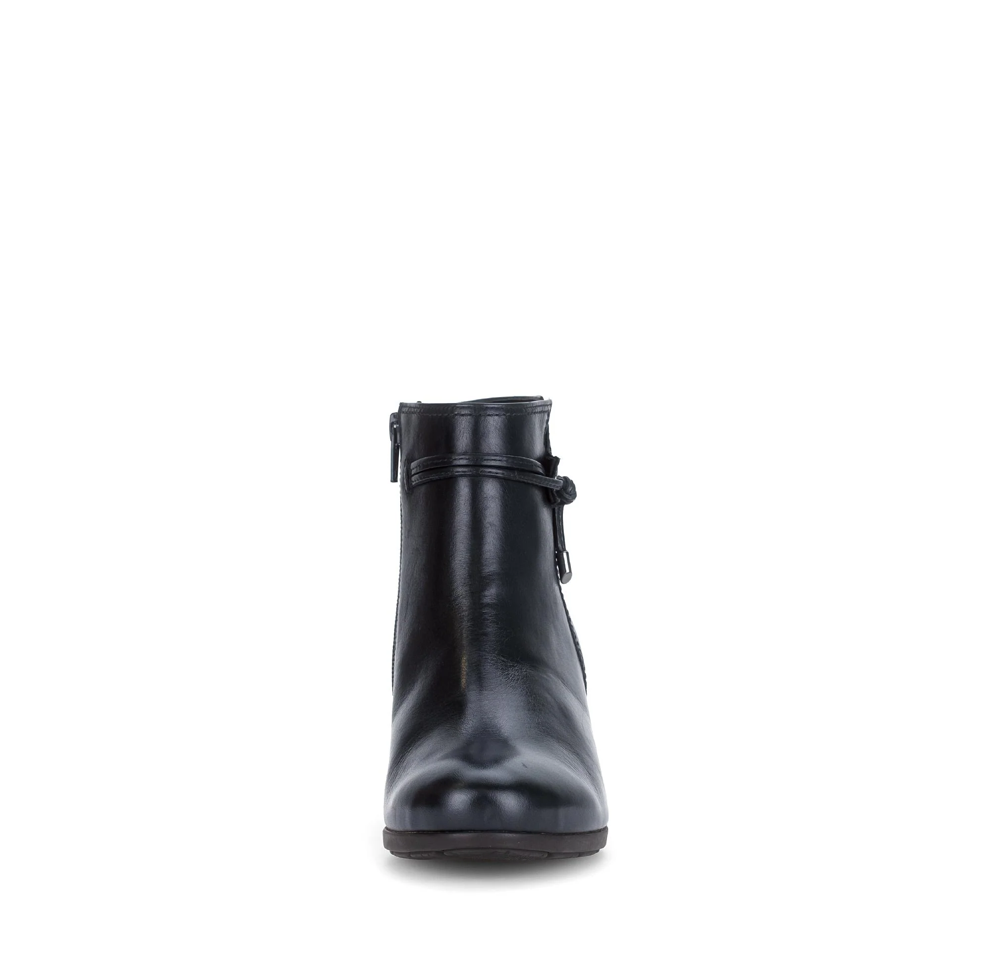 Bottines bleues en cuir lisse - Image 5