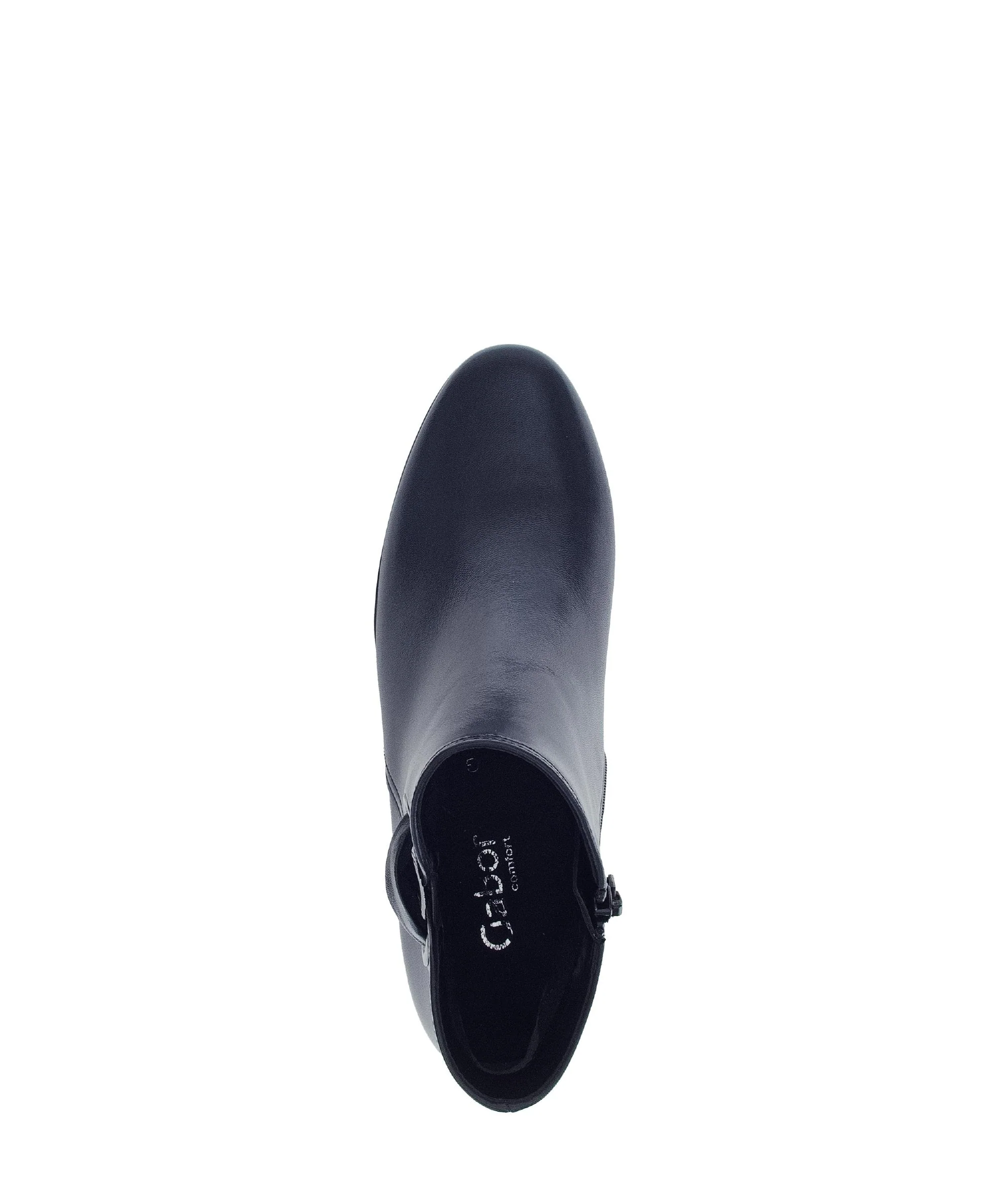 Bottines bleues en cuir lisse - Image 3