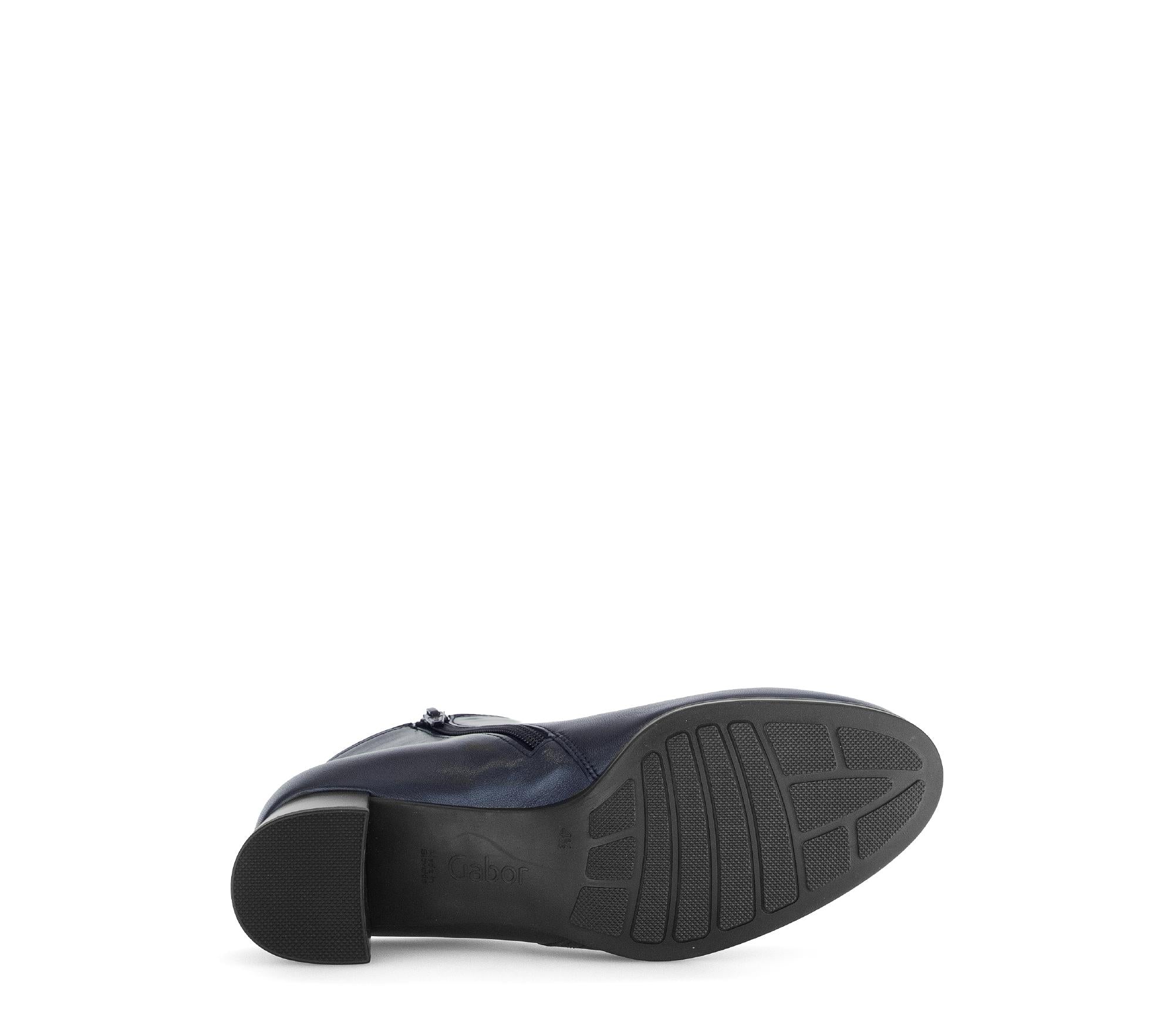 Bottines bleues en cuir lisse - Image 7