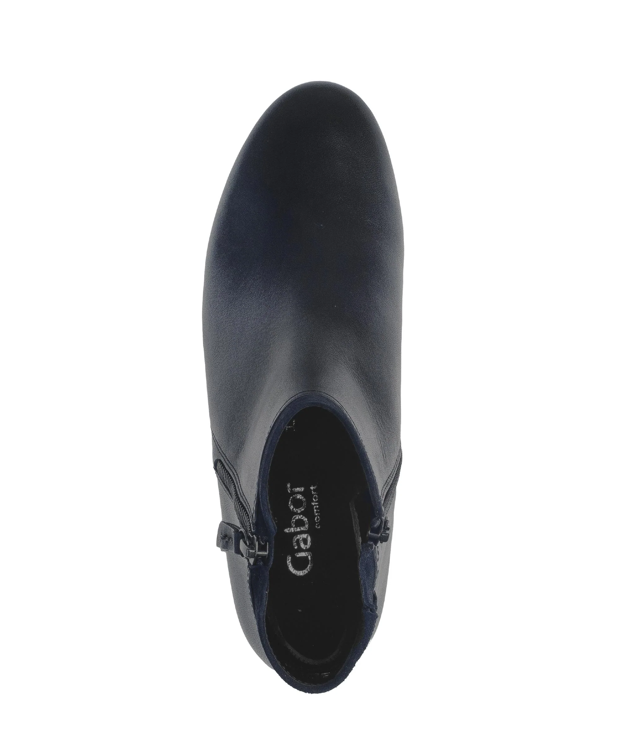 Bottines bleues en cuir lisse - Image 3