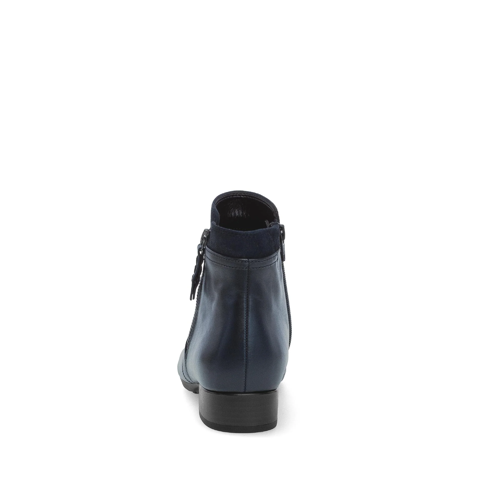 Bottines bleues en cuir lisse - Image 4