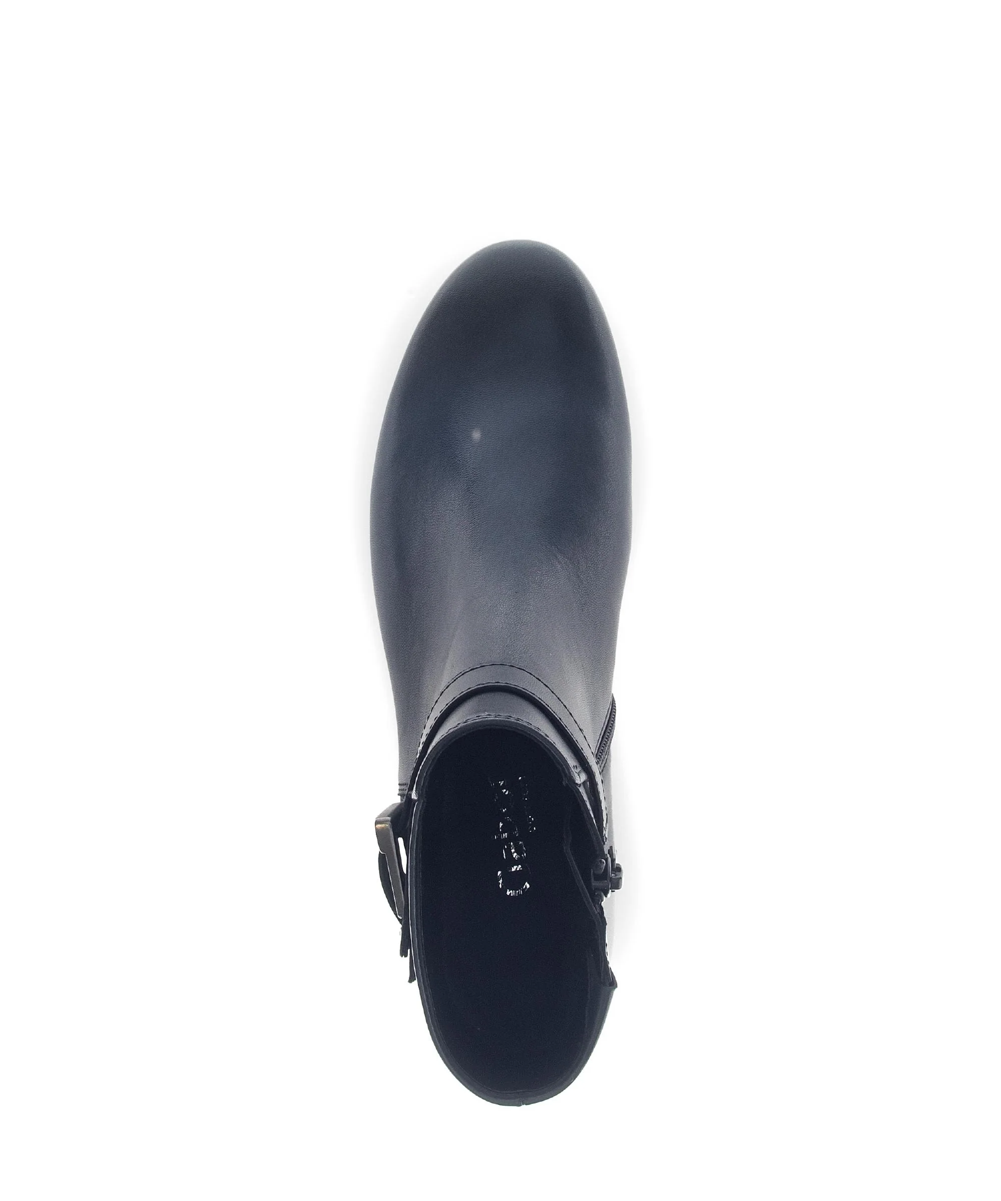 Bottines bleues en cuir lisse - Image 3