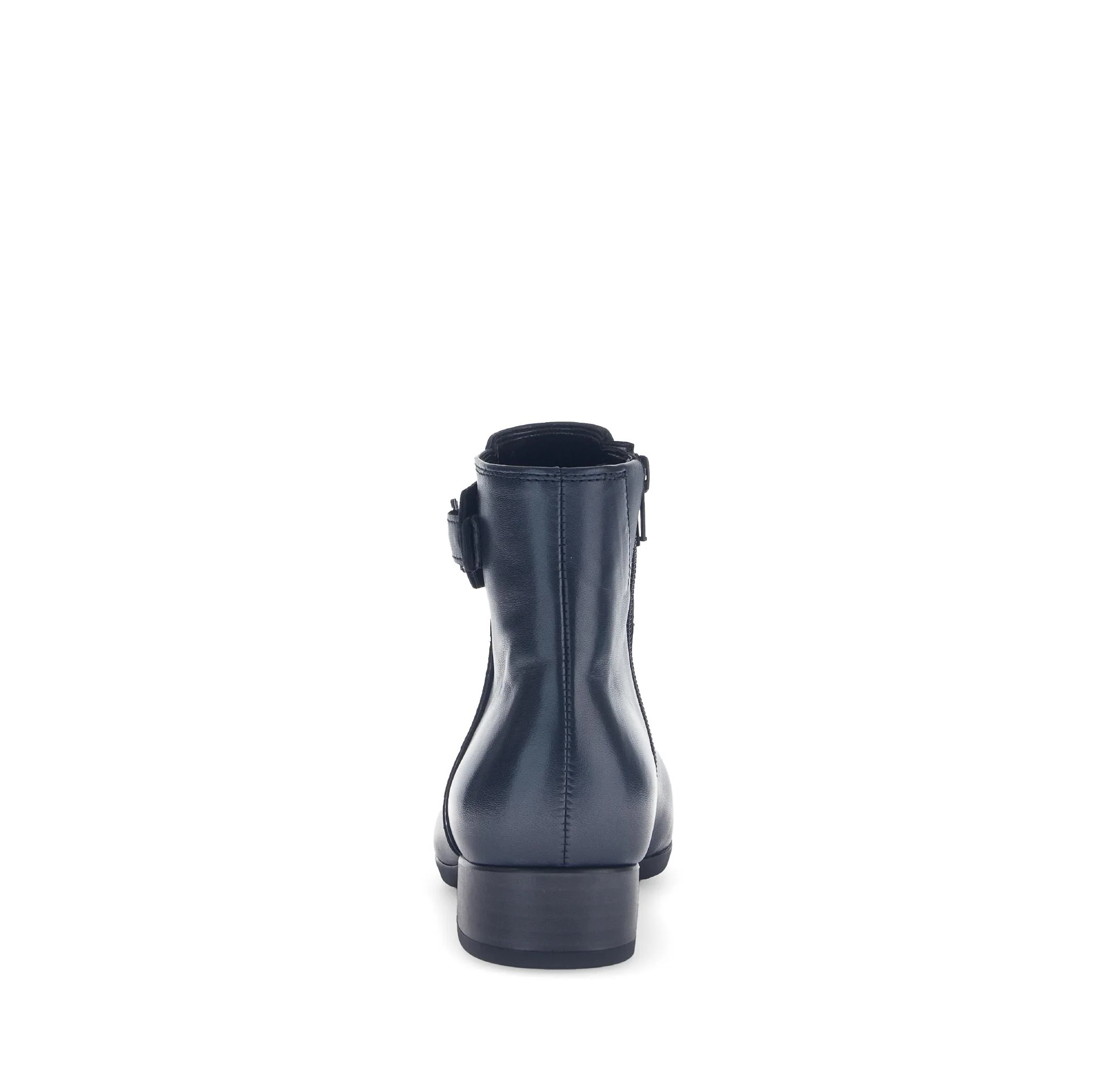 Bottines bleues en cuir lisse - Image 4