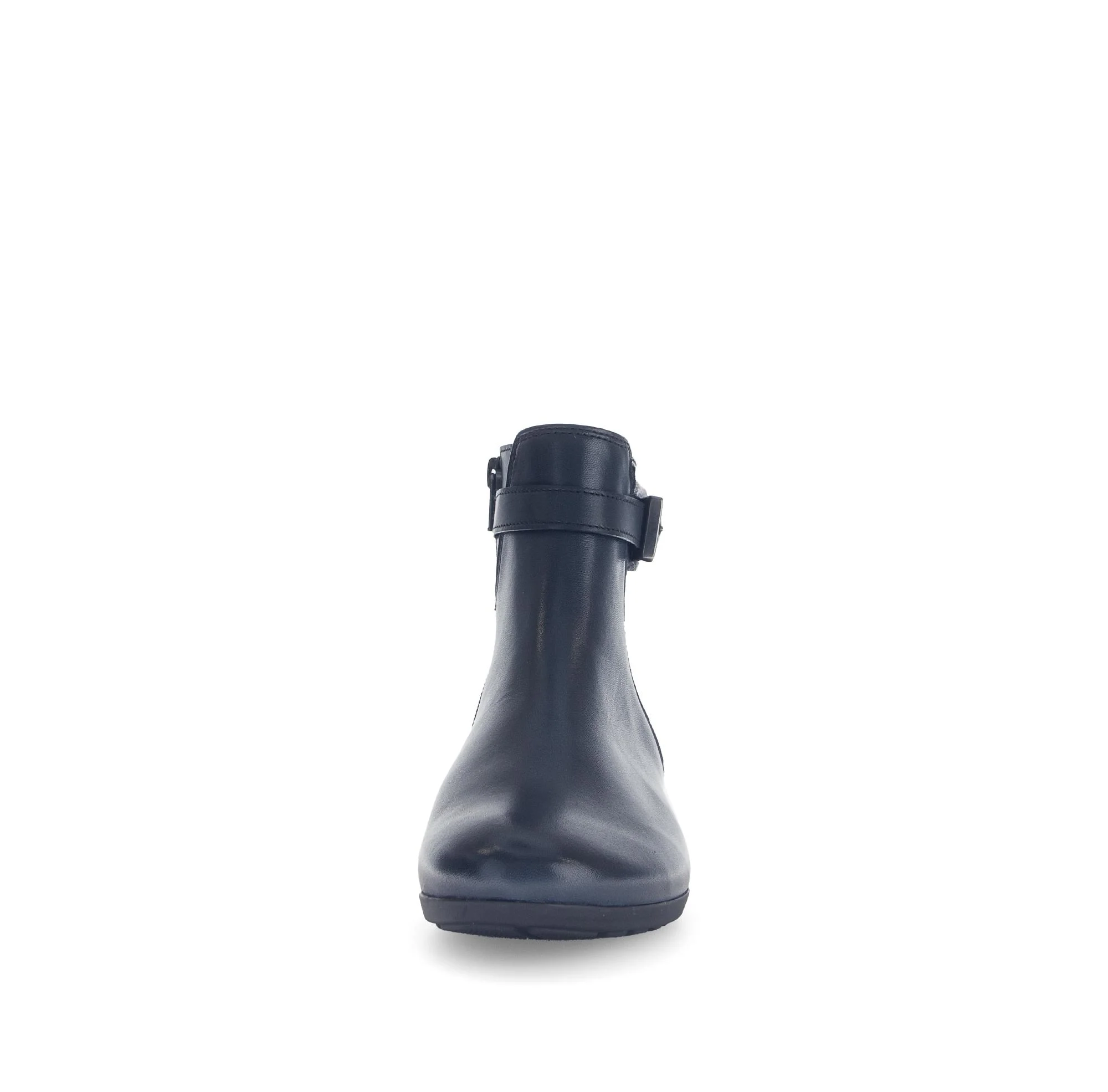 Bottines bleues en cuir lisse - Image 5
