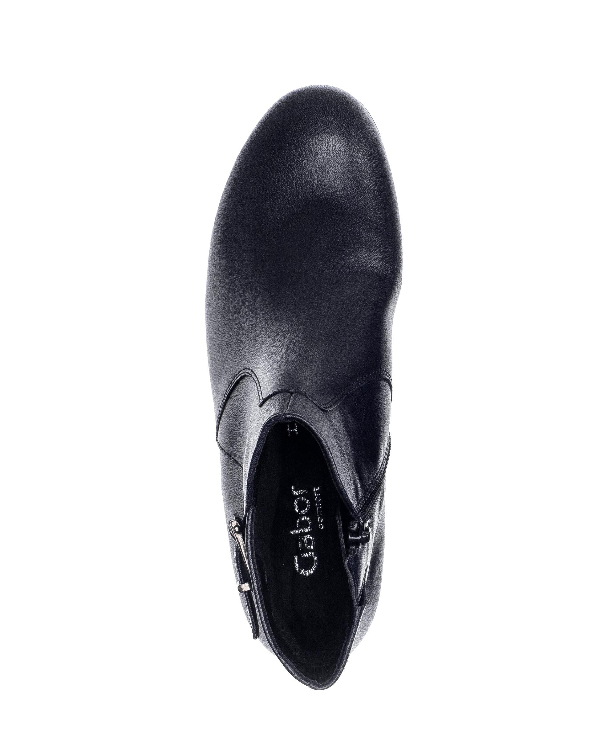Bottines bleues en cuir lisse - Image 3