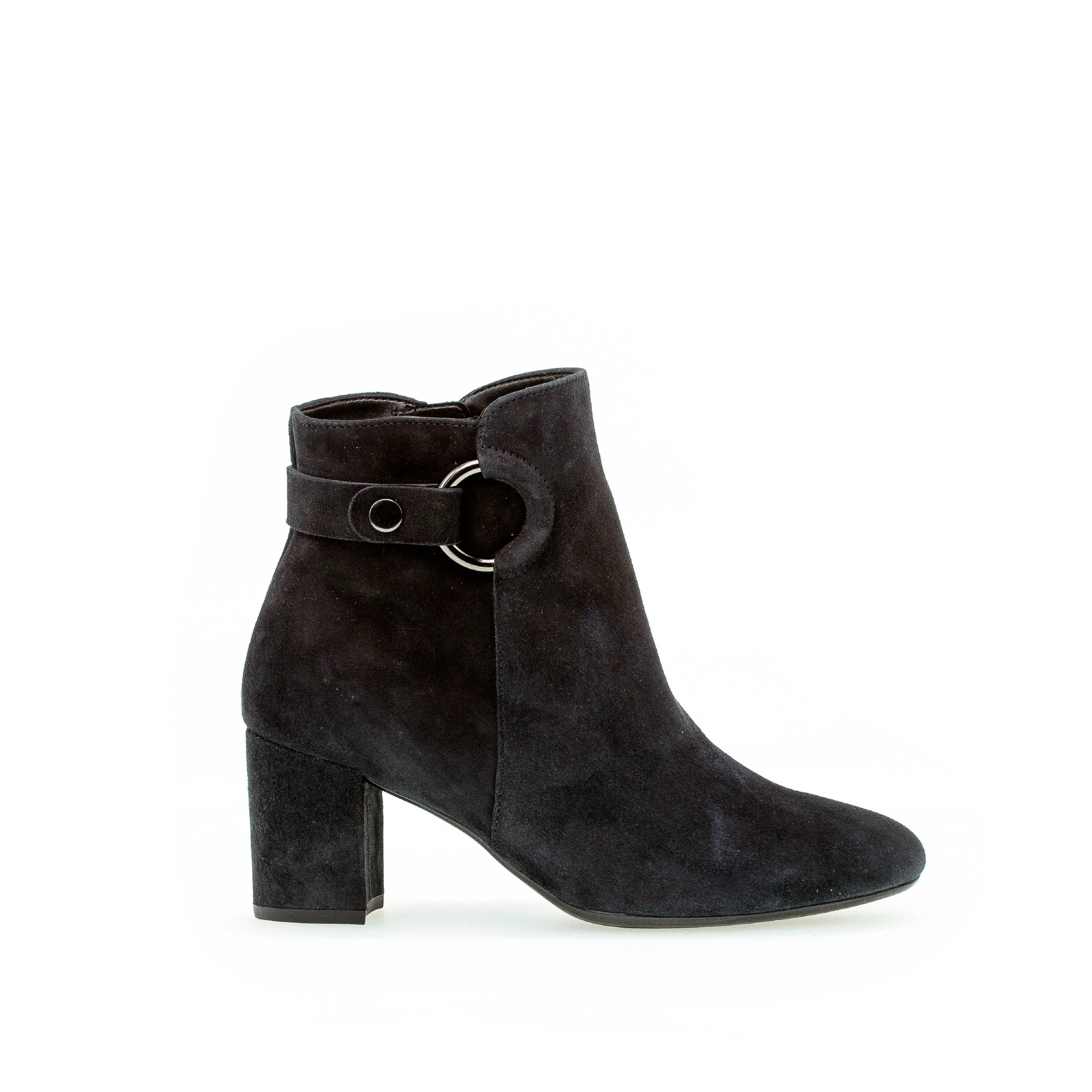 Bottines bleues en velours