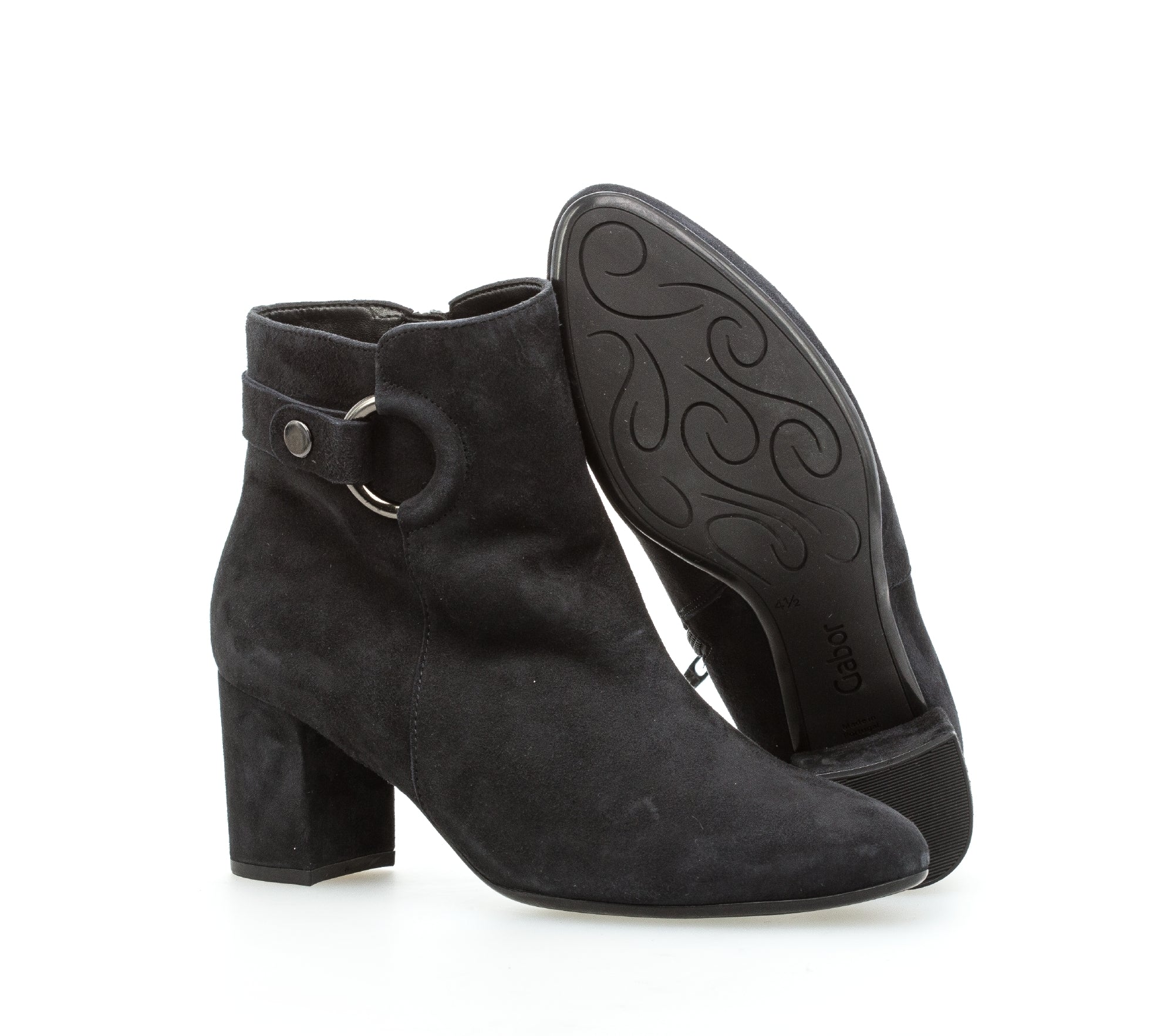 Bottines bleues en velours - Image 3