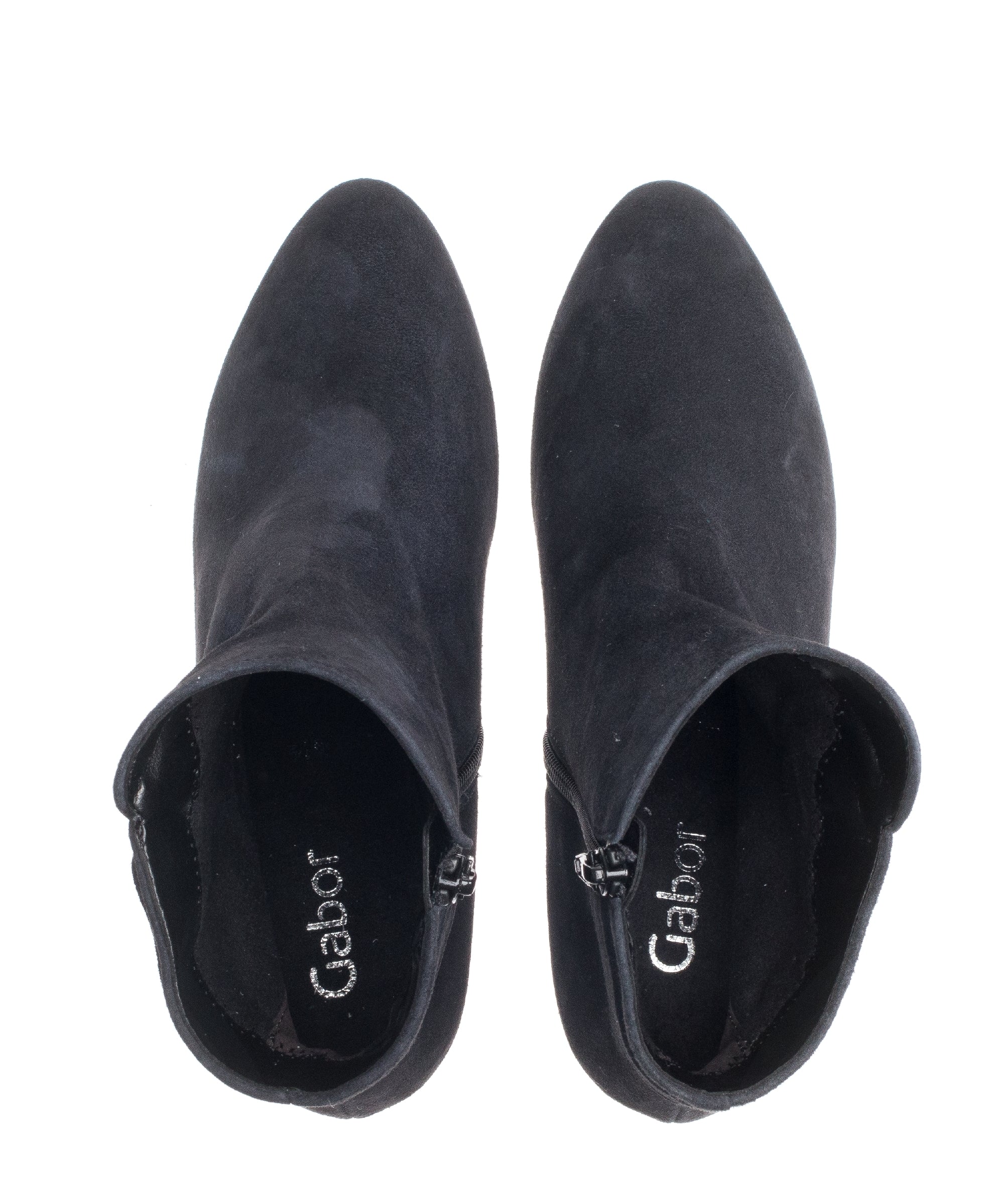 Bottines bleues en velours - Image 4