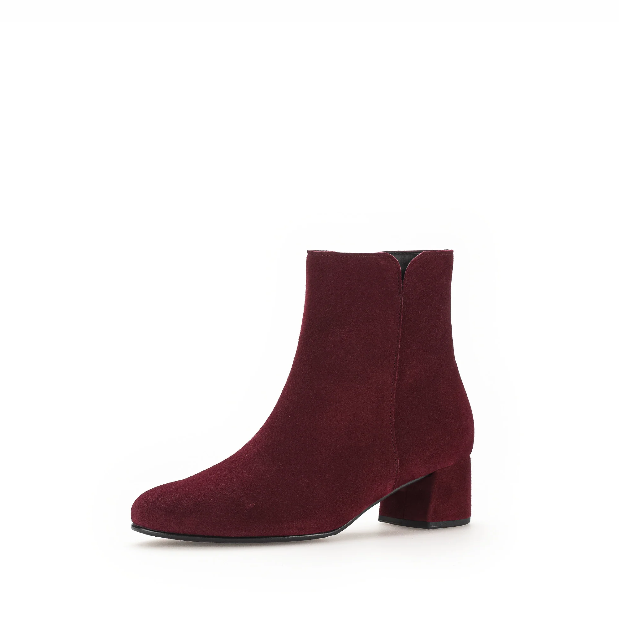 Bottines bordeaux en velours - Image 3
