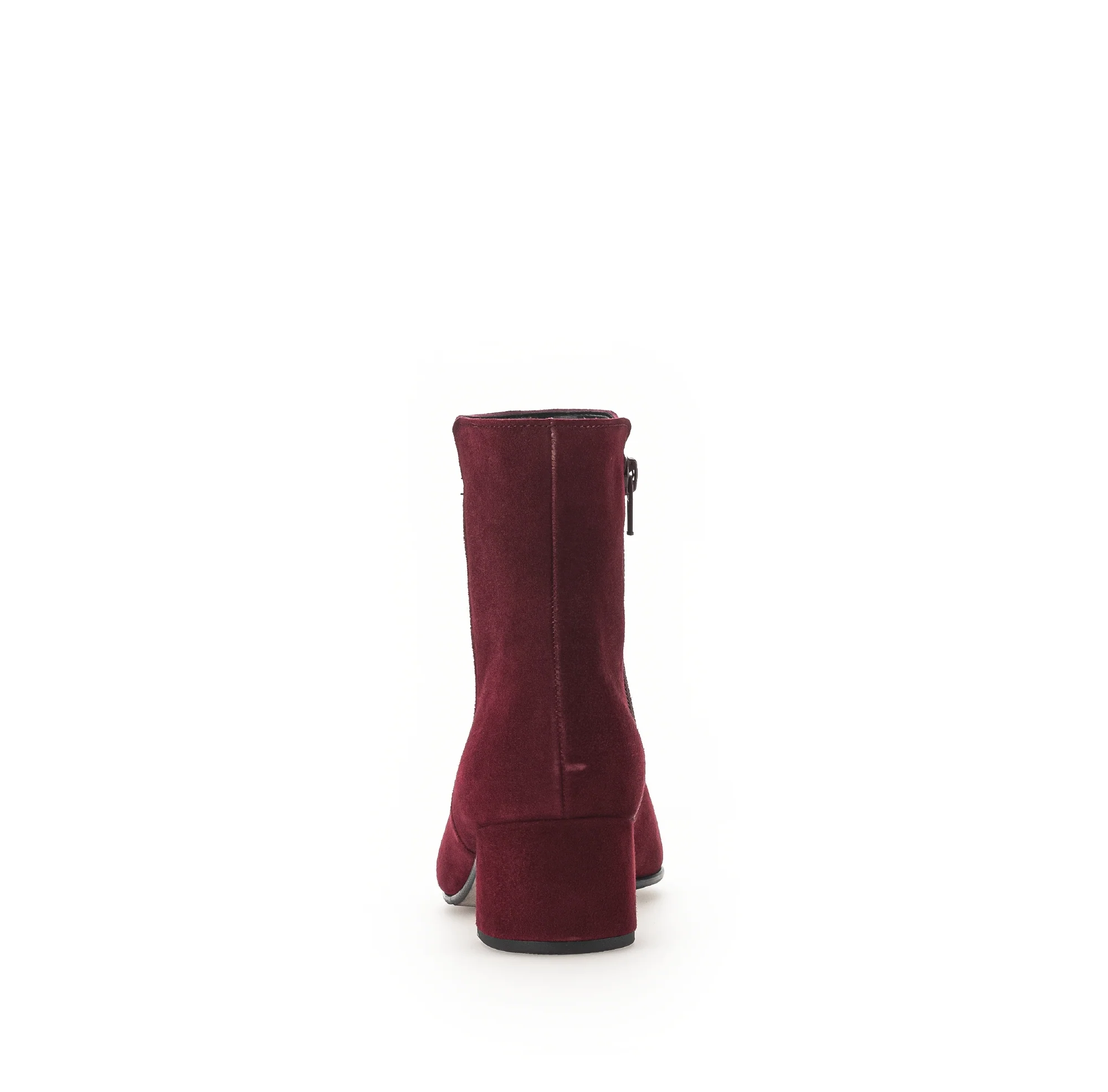 Bottines bordeaux en velours - Image 6