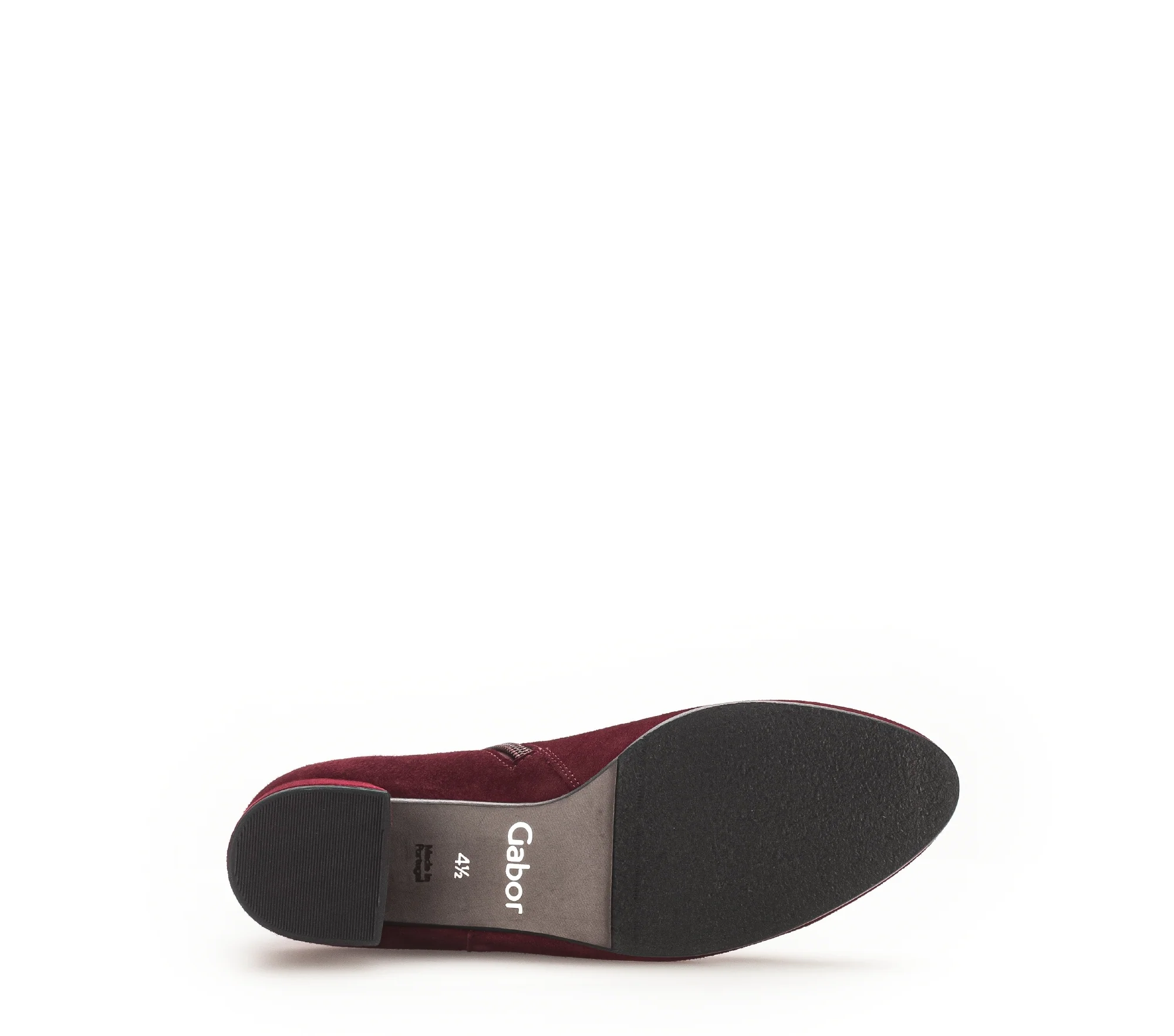 Bottines bordeaux en velours - Image 7