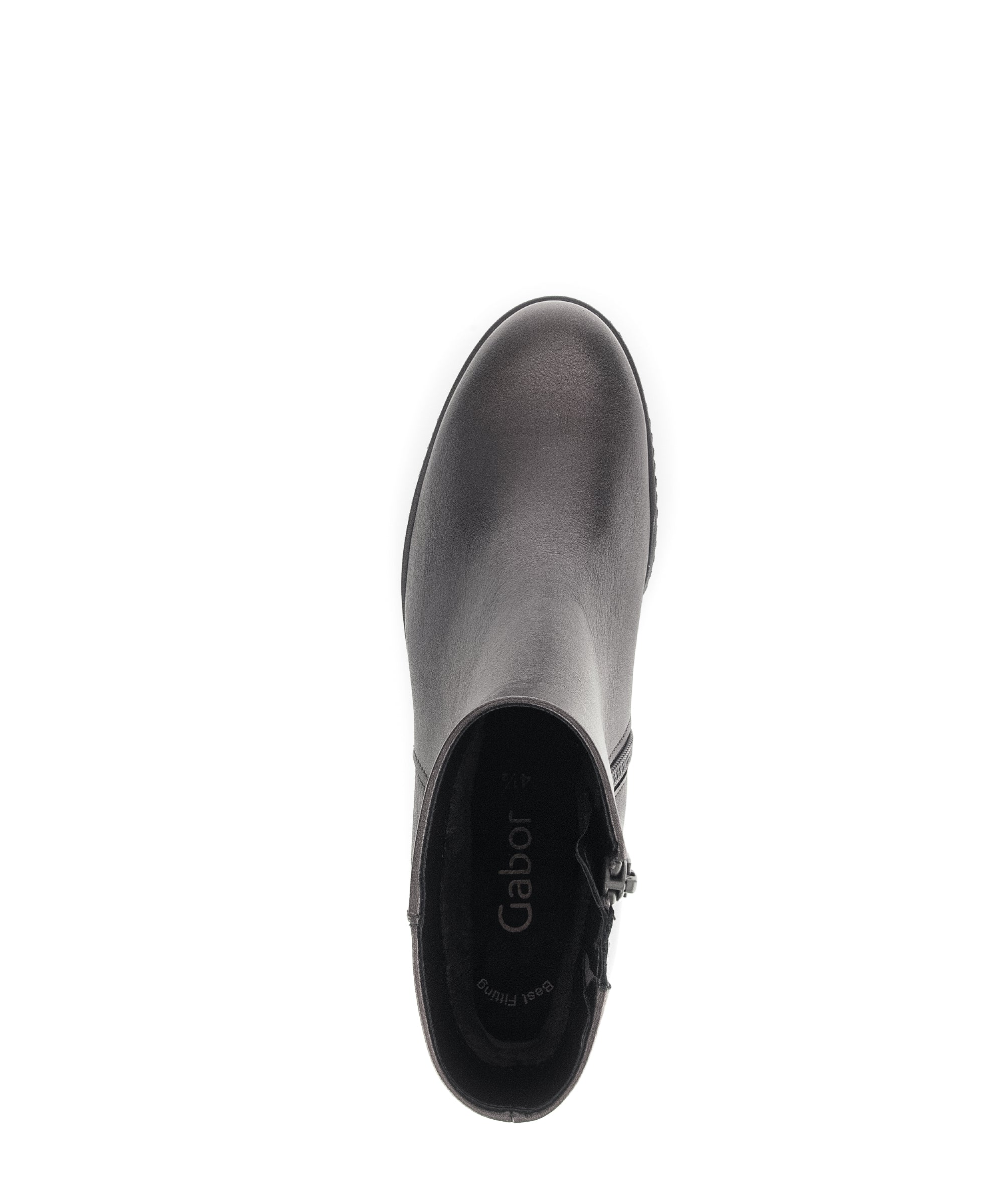 Bottines bronze en cuir lisse - Image 6