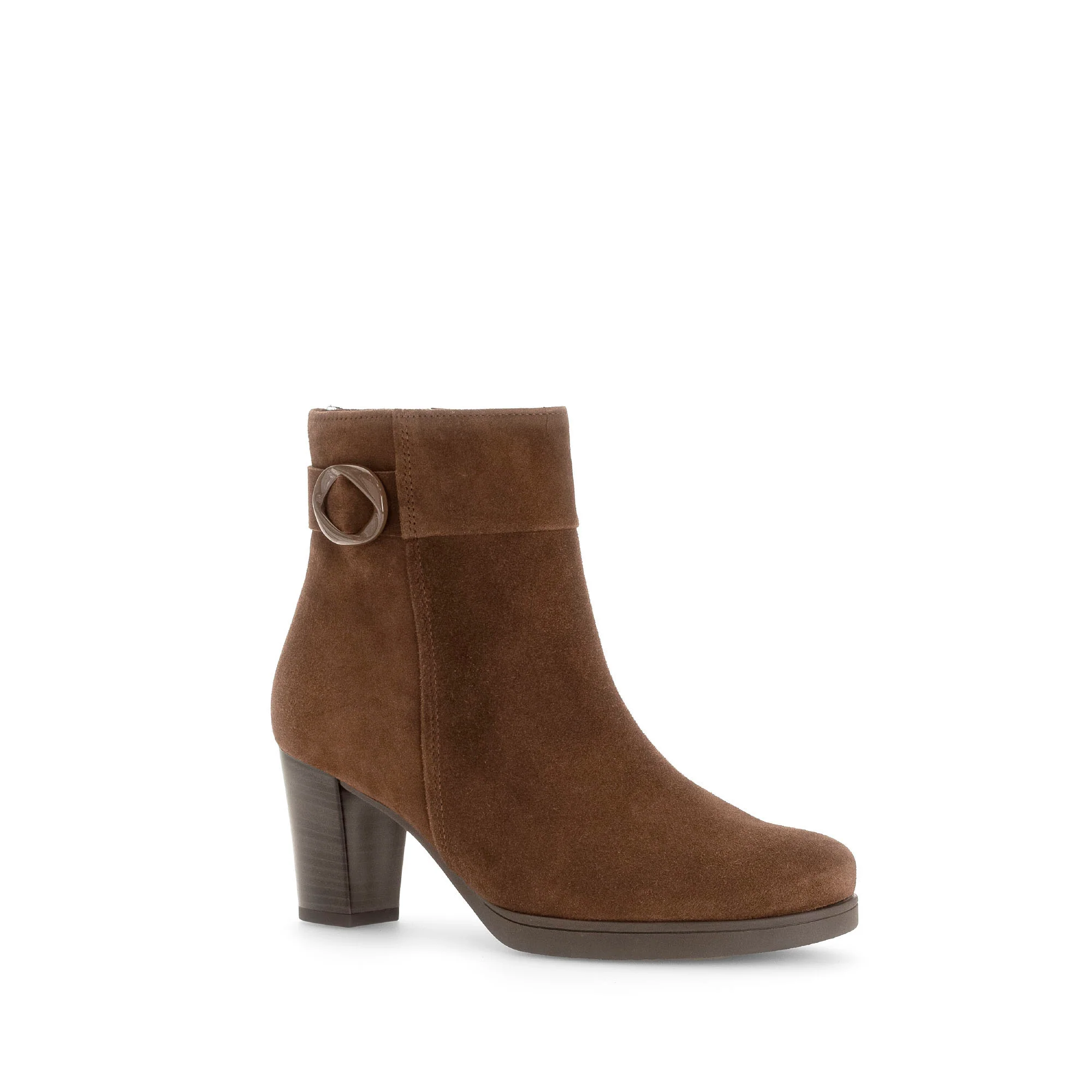 Bottines cacao en velours - Image 3