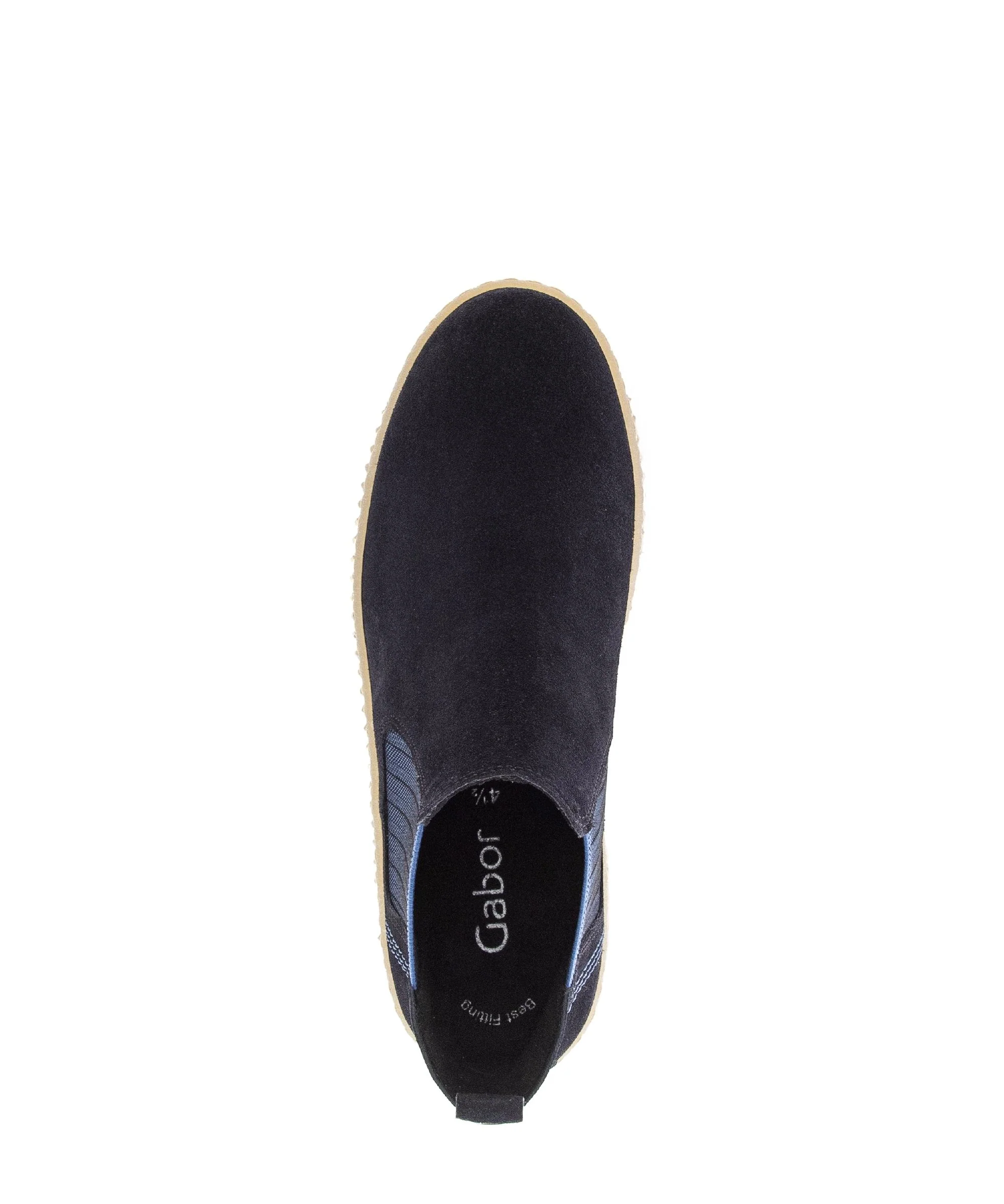 Bottines chelsea bleues en Nubuck - Image 3