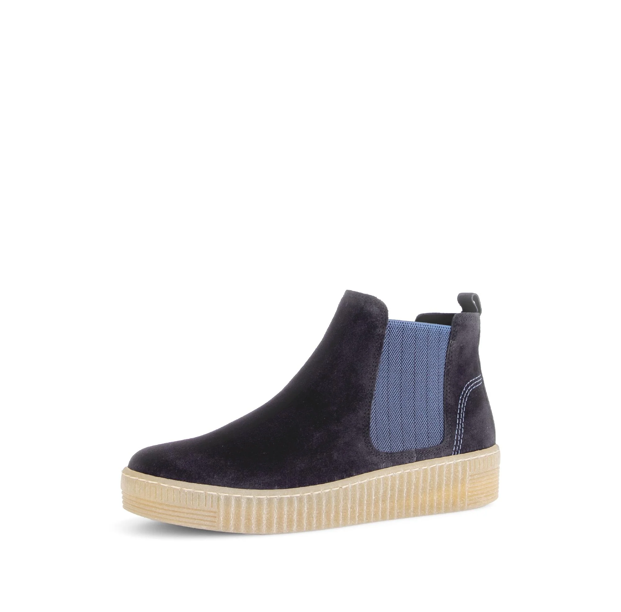 Bottines chelsea bleues en Nubuck - Image 6