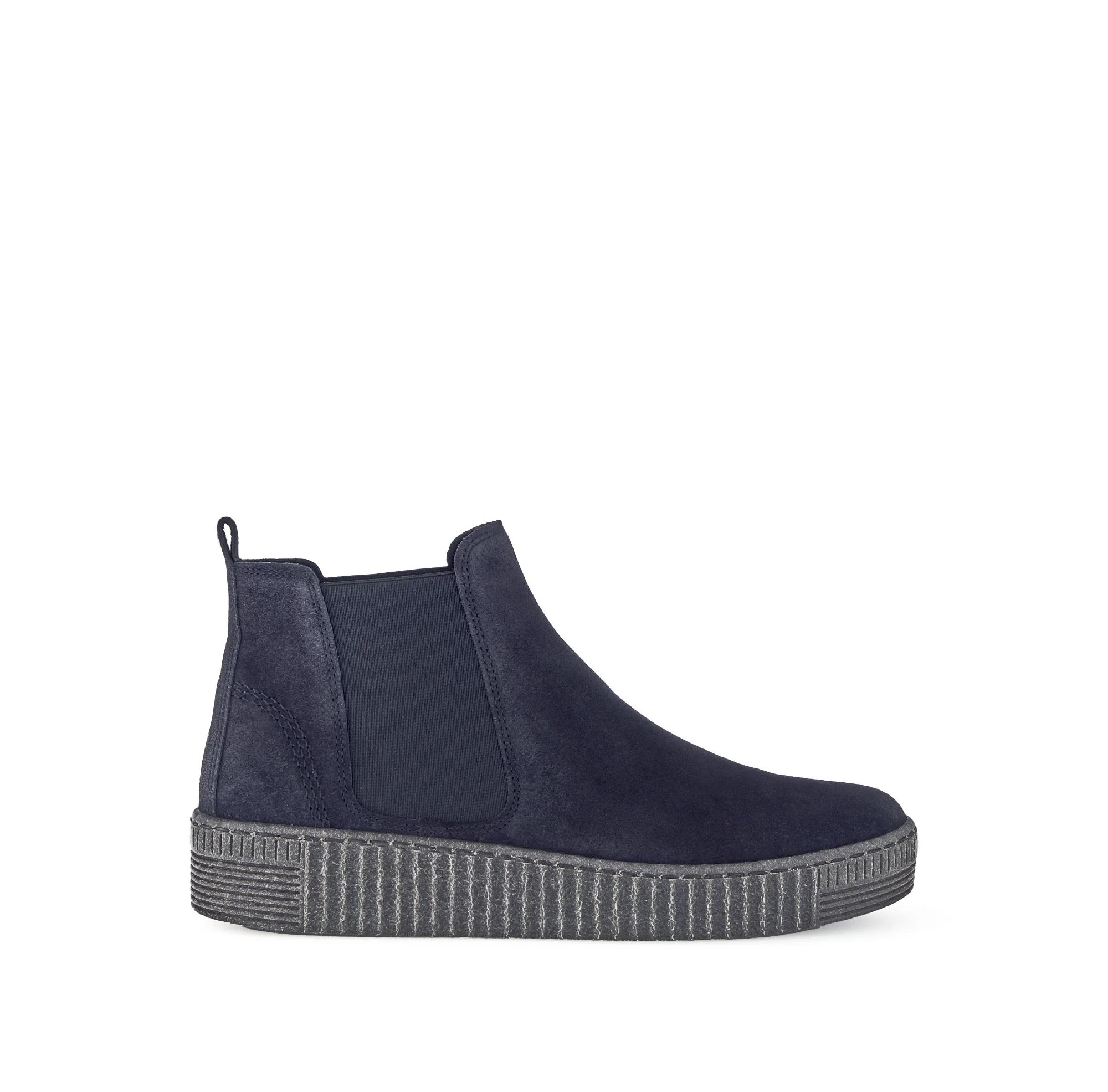 Bottines chelsea bleues en Nubuck