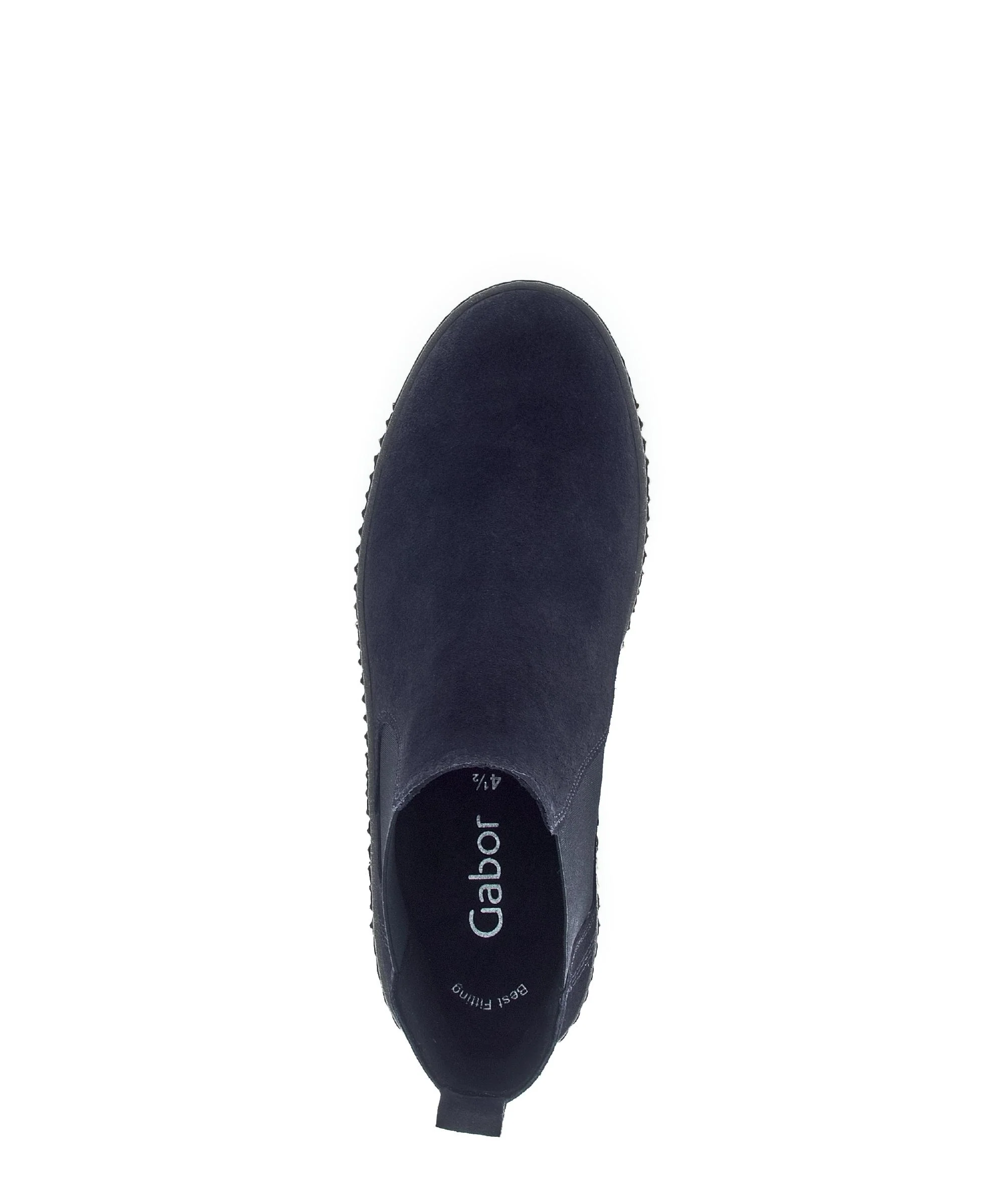 Bottines chelsea bleues en Nubuck - Image 3