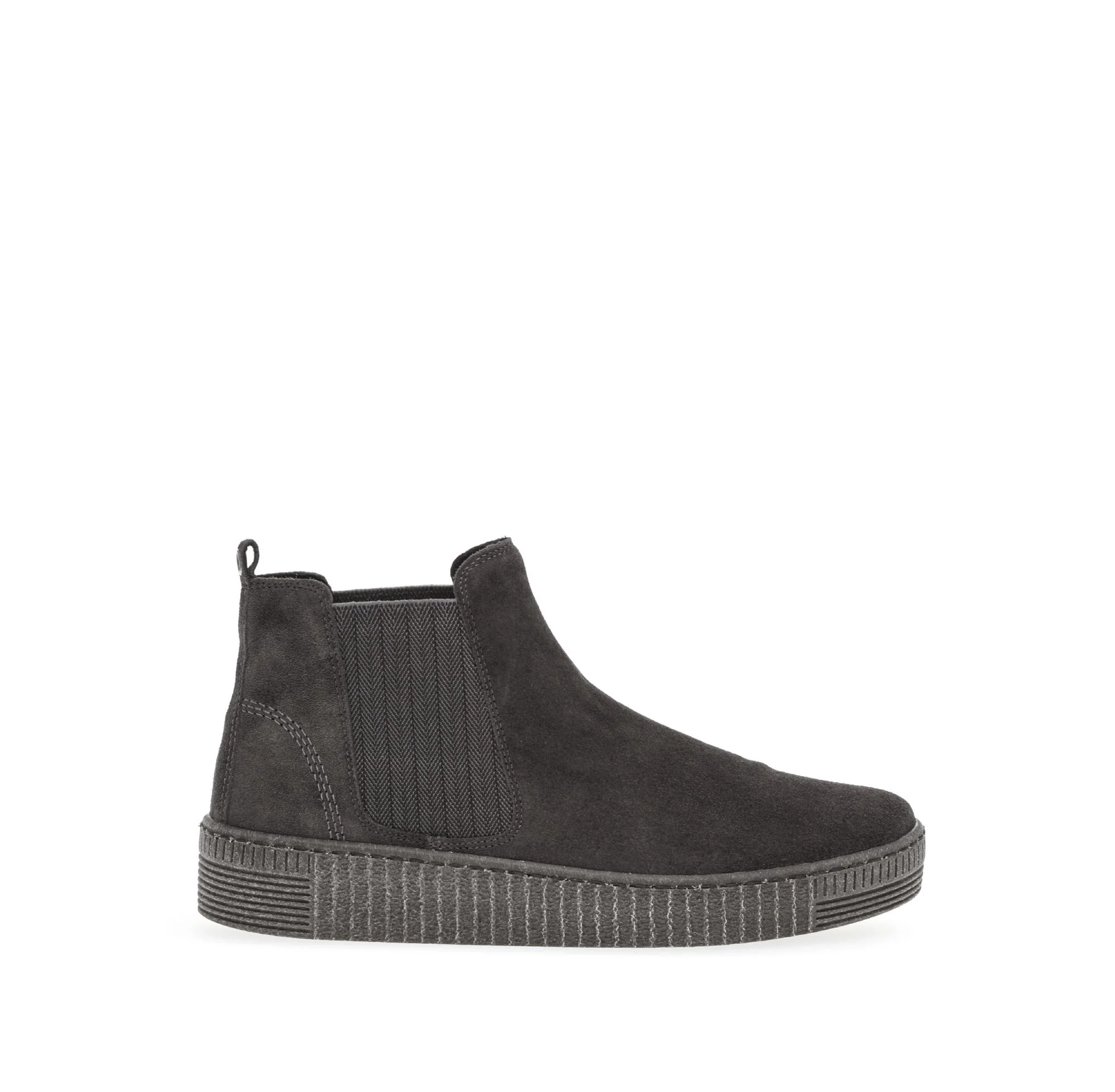 Bottines chelsea grises en Nubuck