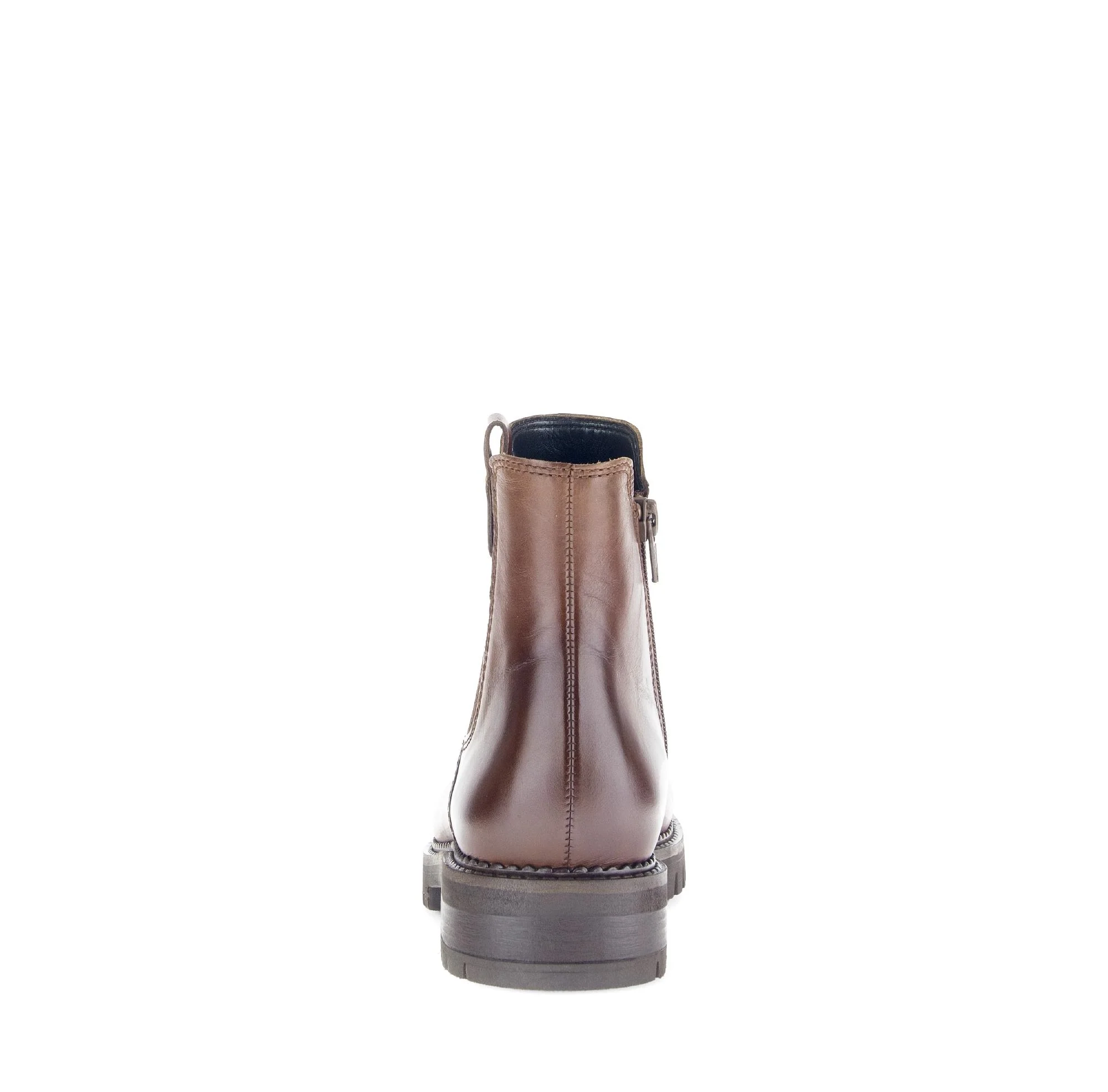 Bottines chelsea marron en cuir lisse - Image 4