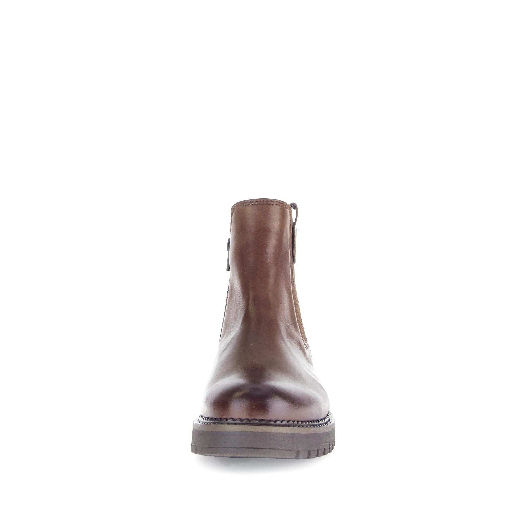 Bottines chelsea marron en cuir lisse - Image 5