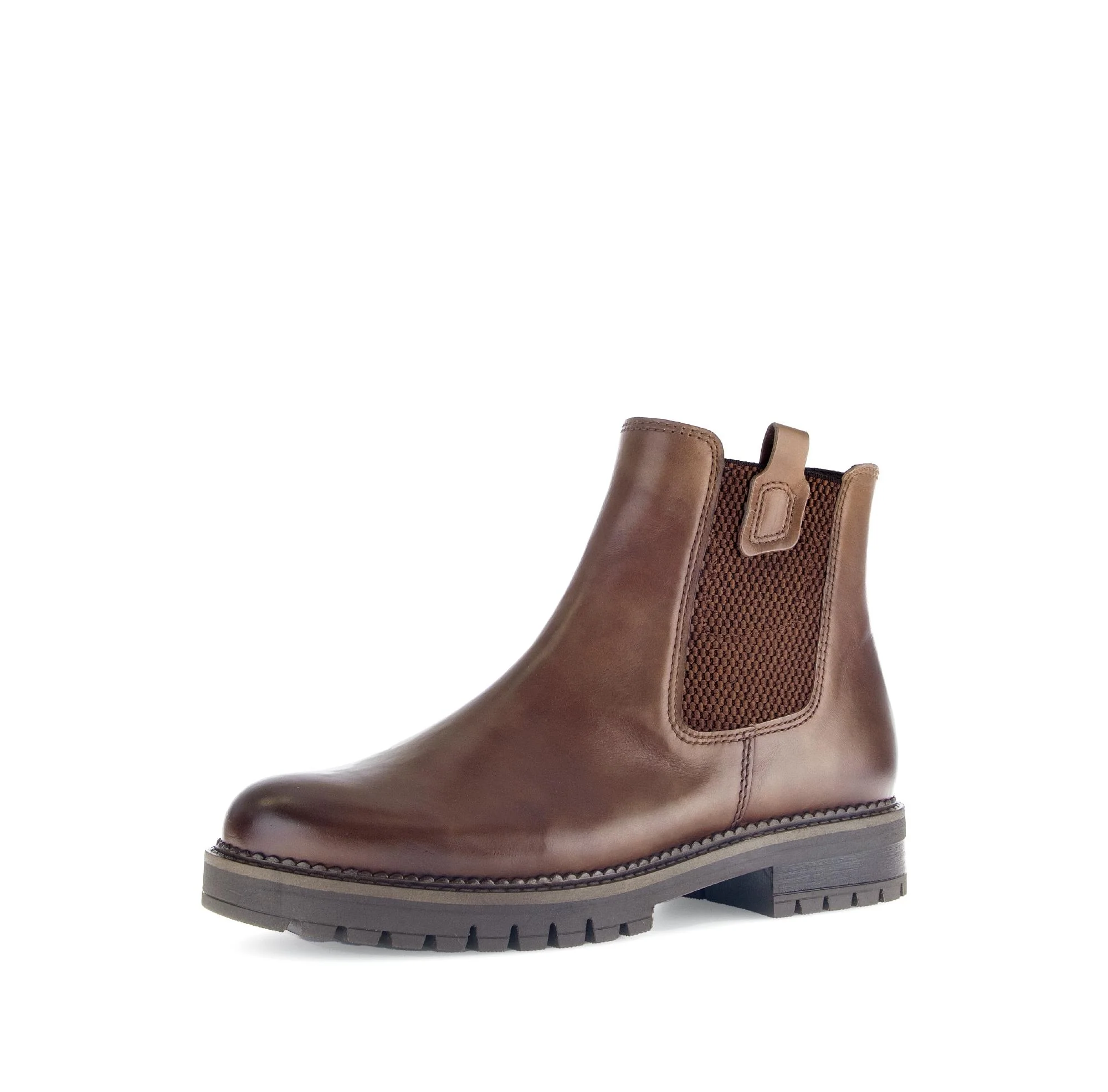 Bottines chelsea marron en cuir lisse - Image 6