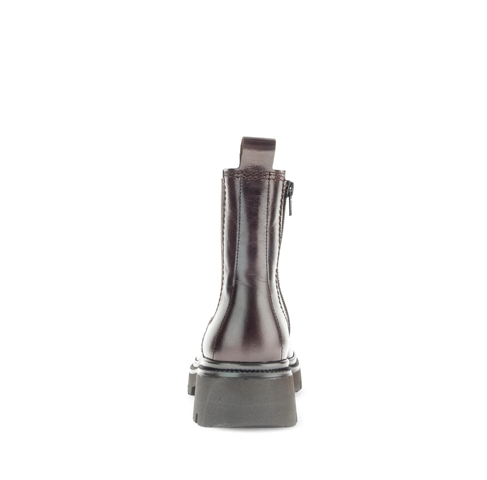 Bottines chelsea marron en cuir lisse - Image 4