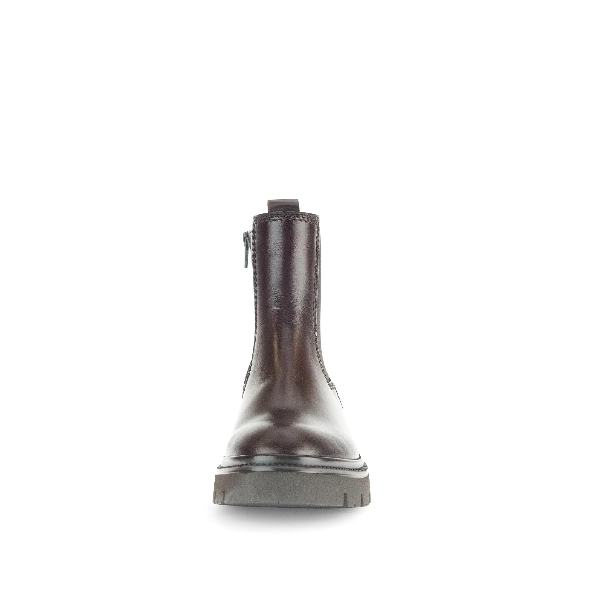 Bottines chelsea marron en cuir lisse - Image 5