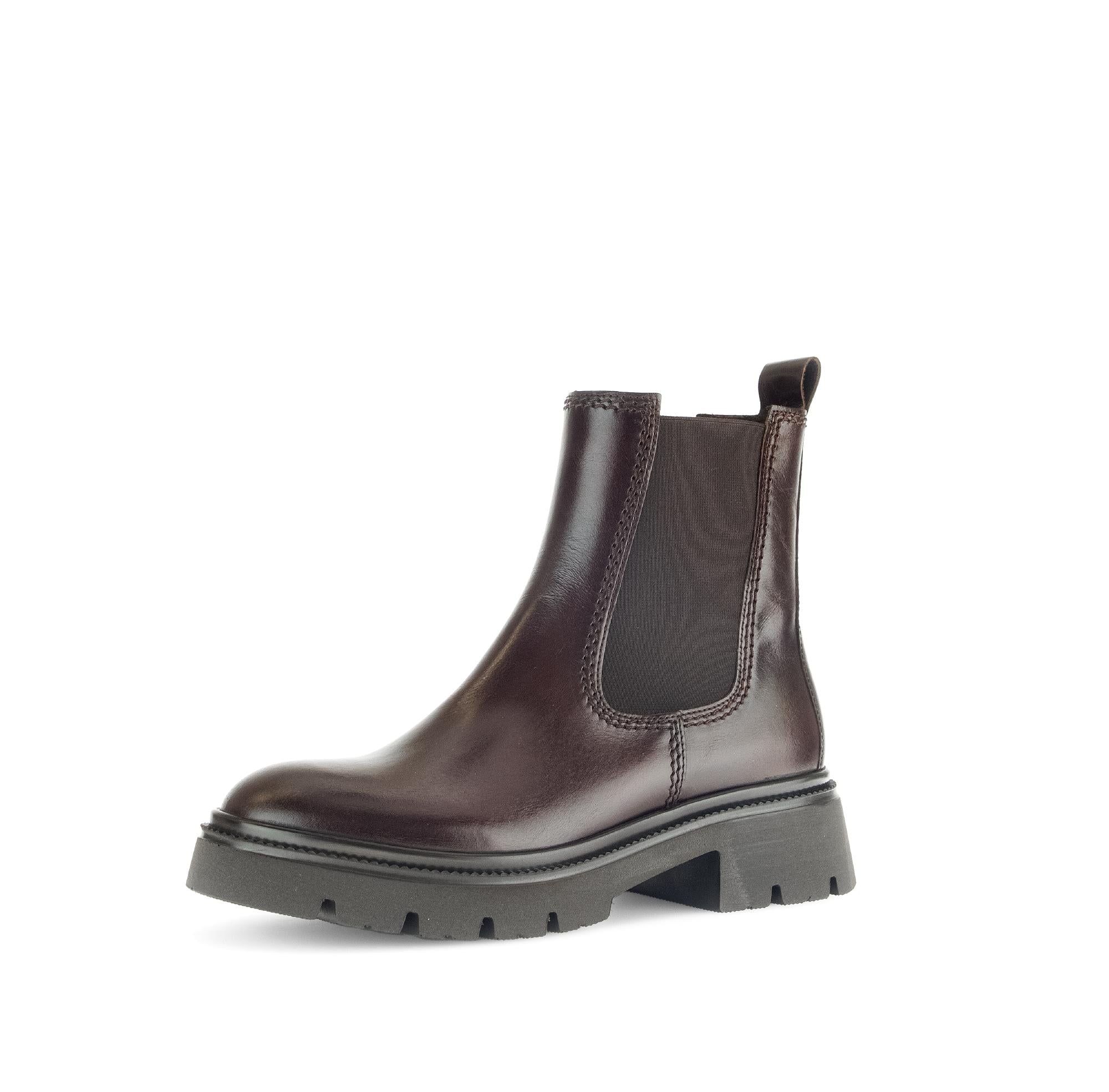 Bottines chelsea marron en cuir lisse - Image 6