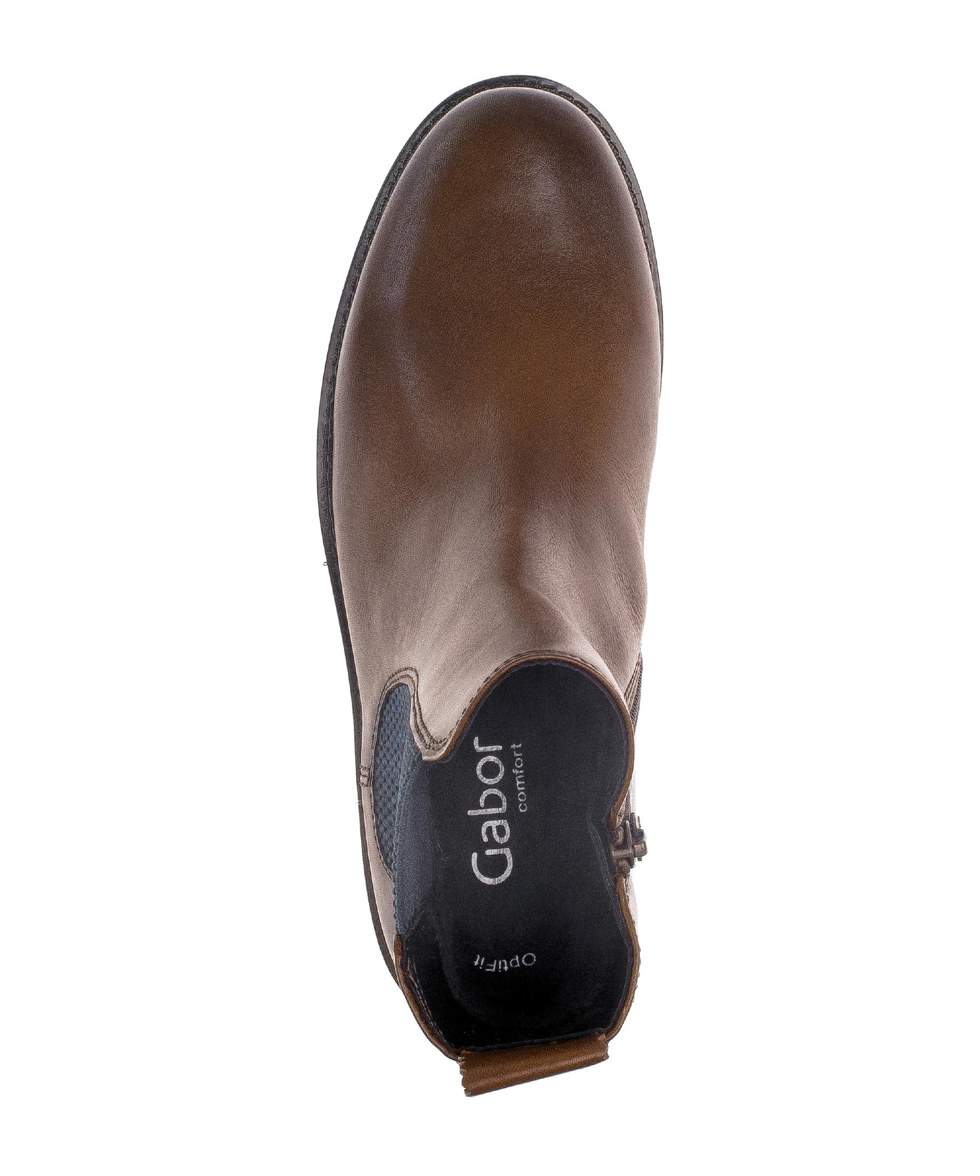 Bottines chelsea marron en cuir lisse - Image 3