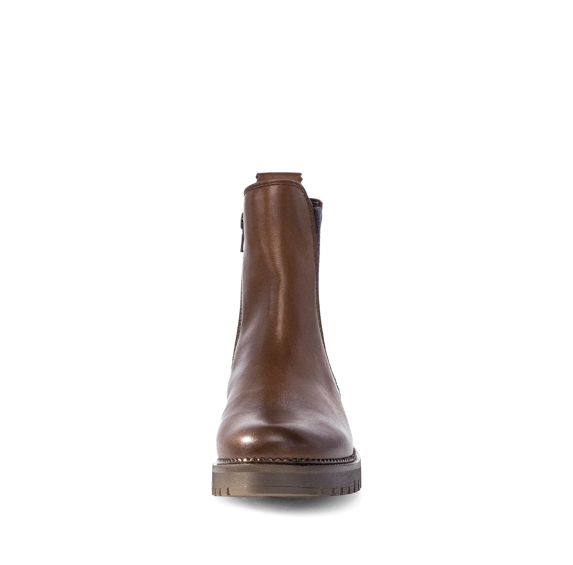 Bottines chelsea marron en cuir lisse - Image 5