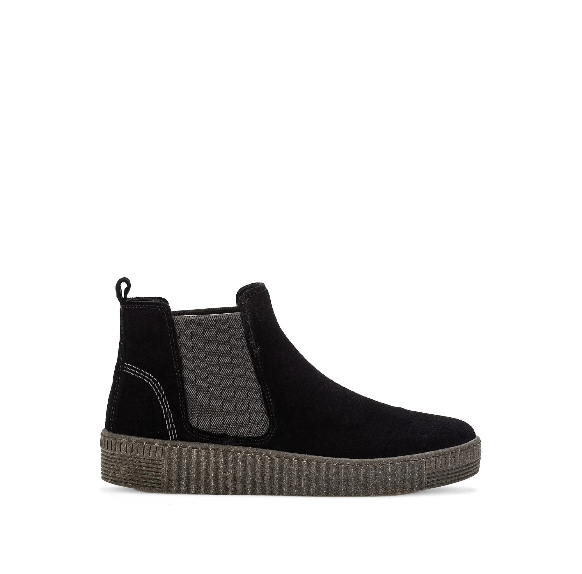 Bottines chelsea noires en Nubuck