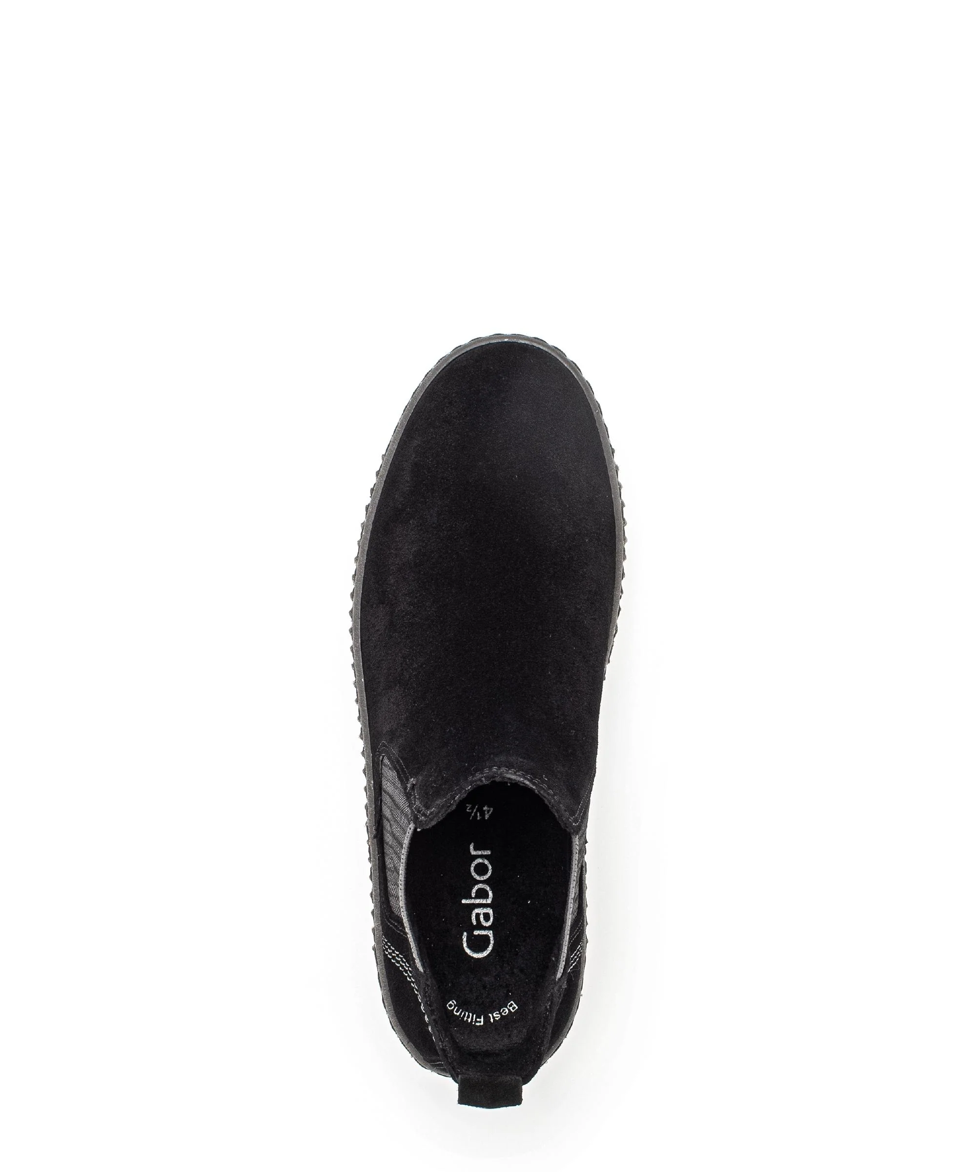 Bottines chelsea noires en Nubuck - Image 3